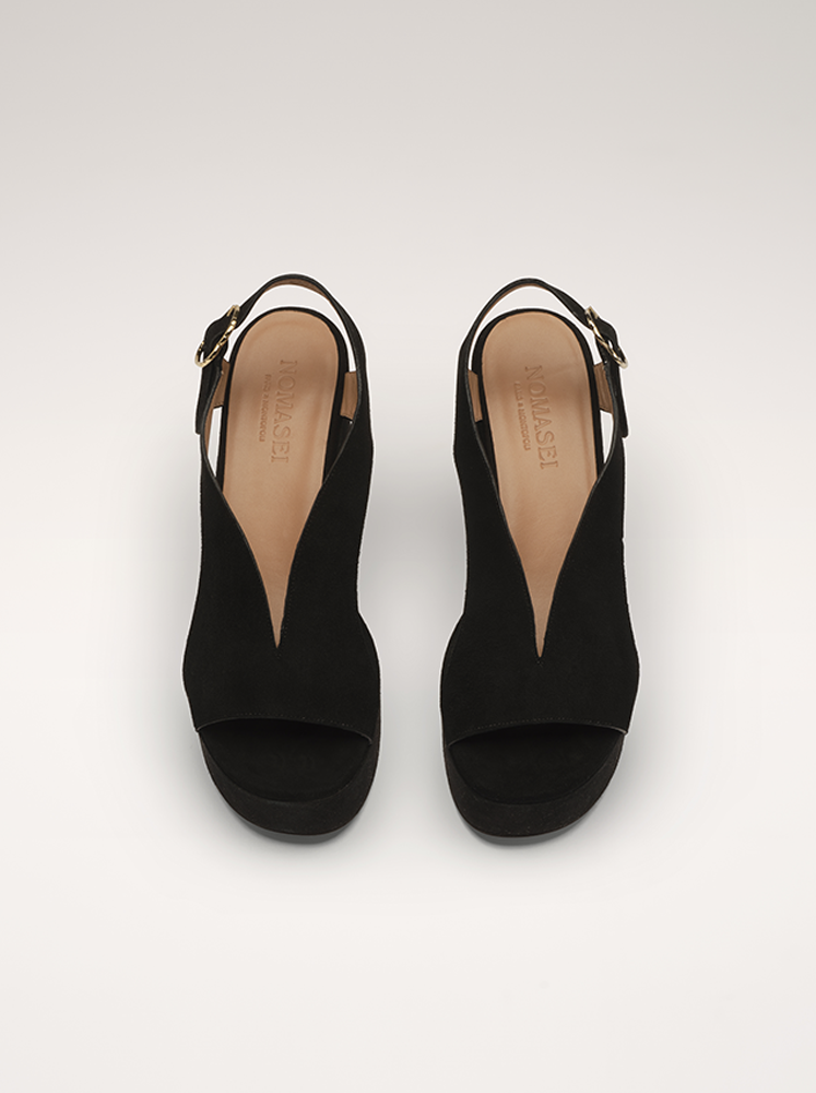 TAXI - Sandals - Camoscio Black