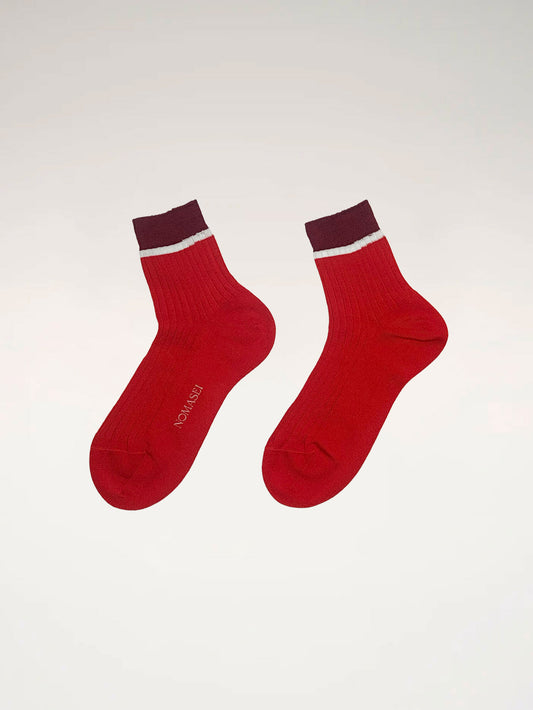 COMO - Low Socks - Red