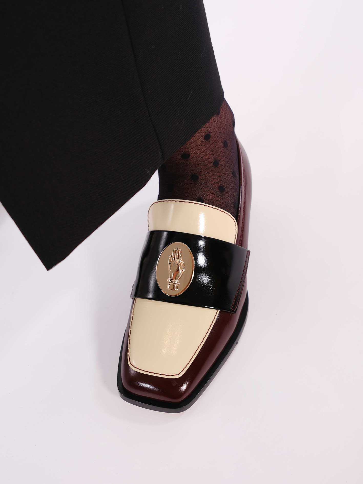 NONO - Moccasins - Tricolor Burgundy