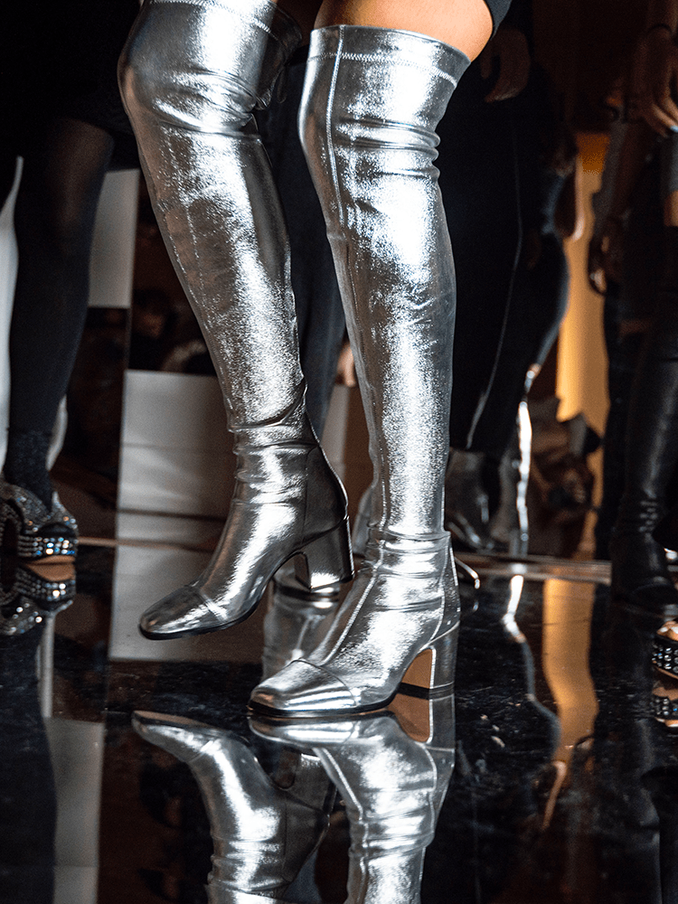 WHISPER - Cuissardes - Argent Bottes Nomasei