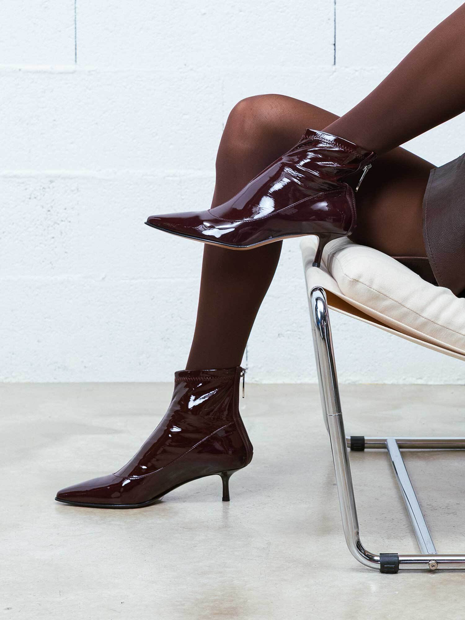 LOVESONG - Bottines - Verni Bordeaux