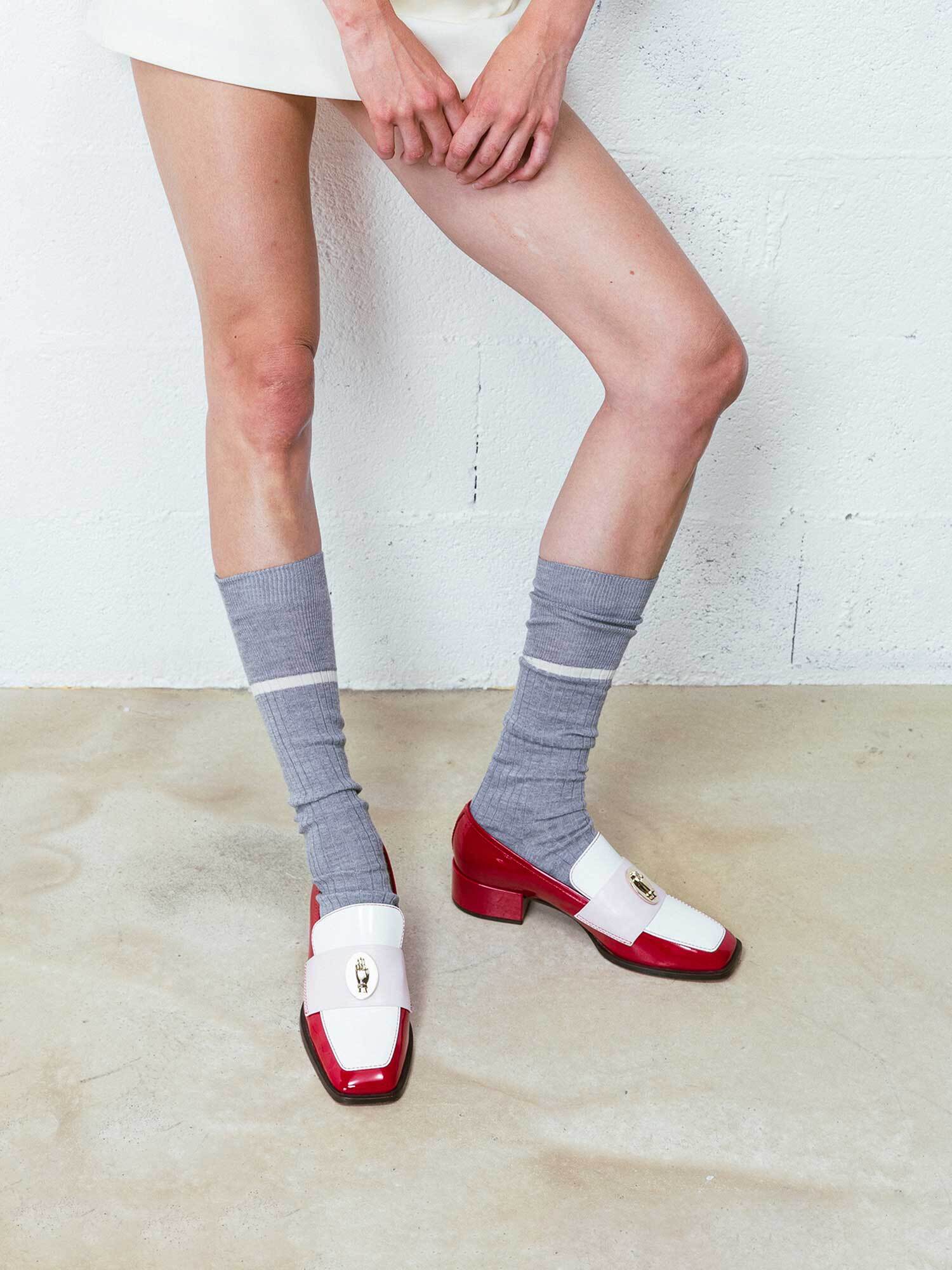 NONO - Loafers - Tricolore Patent Cherry-Marshmallow