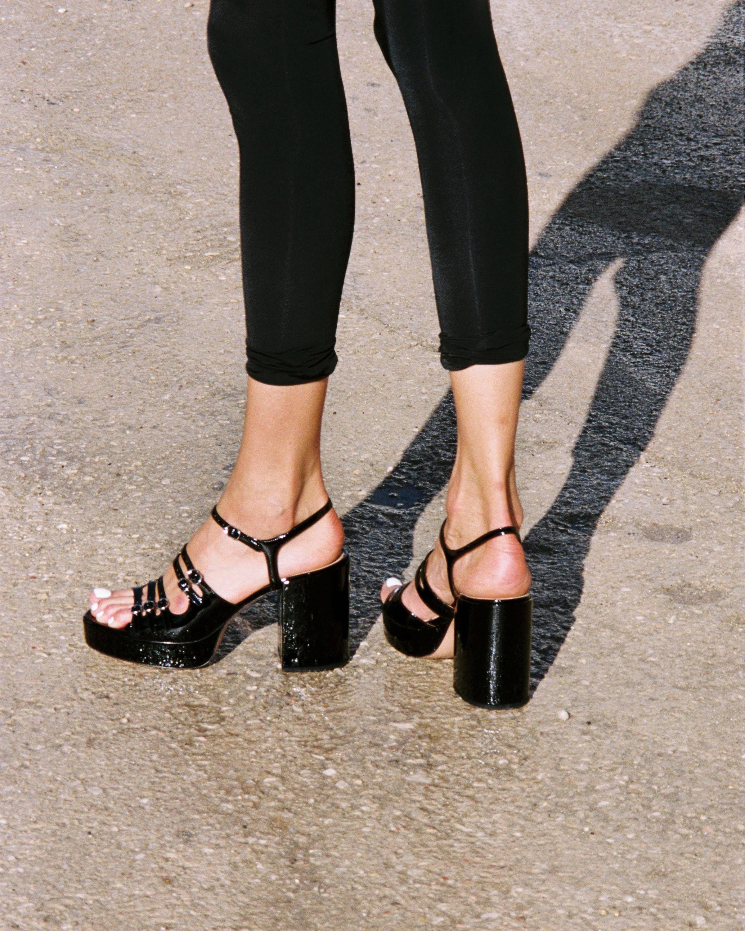 FRENCHKISS- Sandals - Patent Black