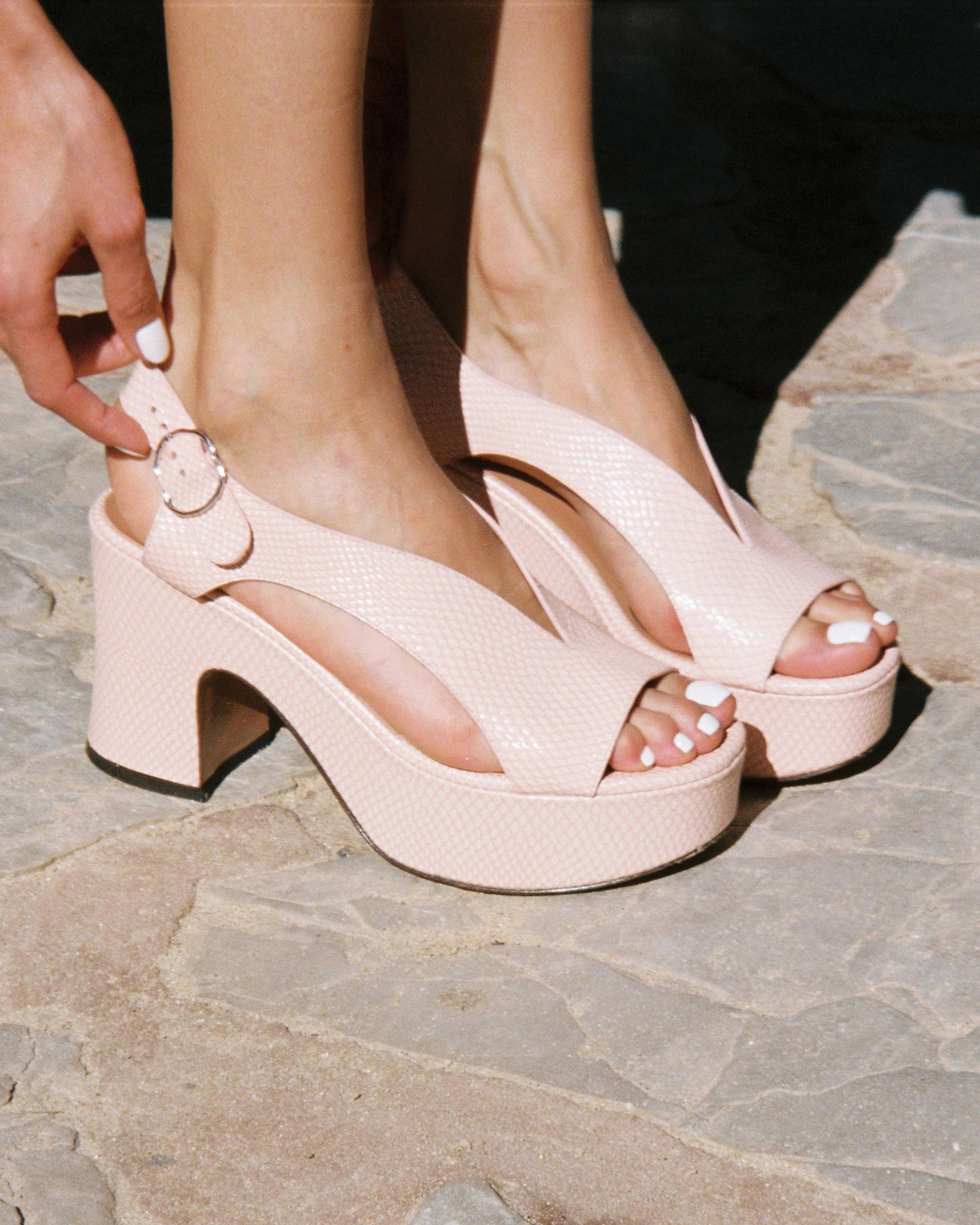 TAXI - Sandales - Embossées Rose