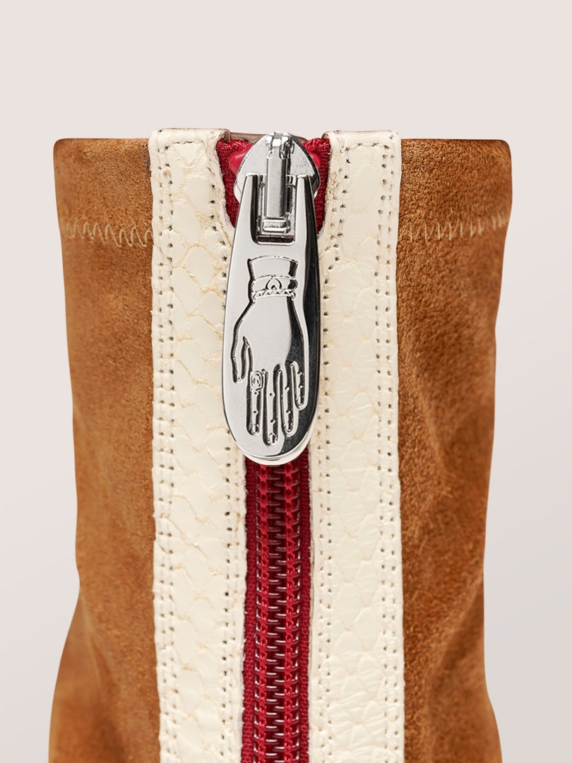 ARIA - Bottines - Suède Cognac Bottines Nomasei