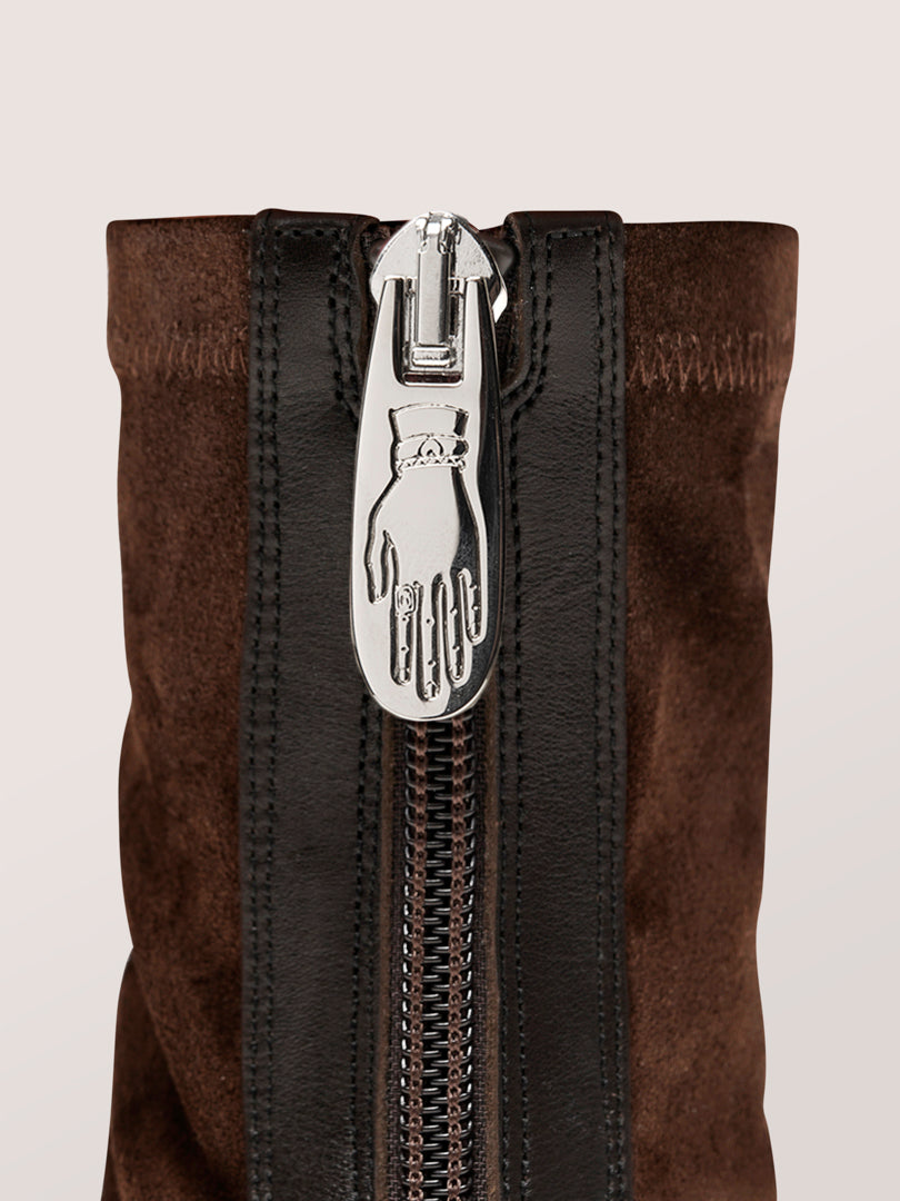 ARIA - Bottines - Suède Stretch Brun