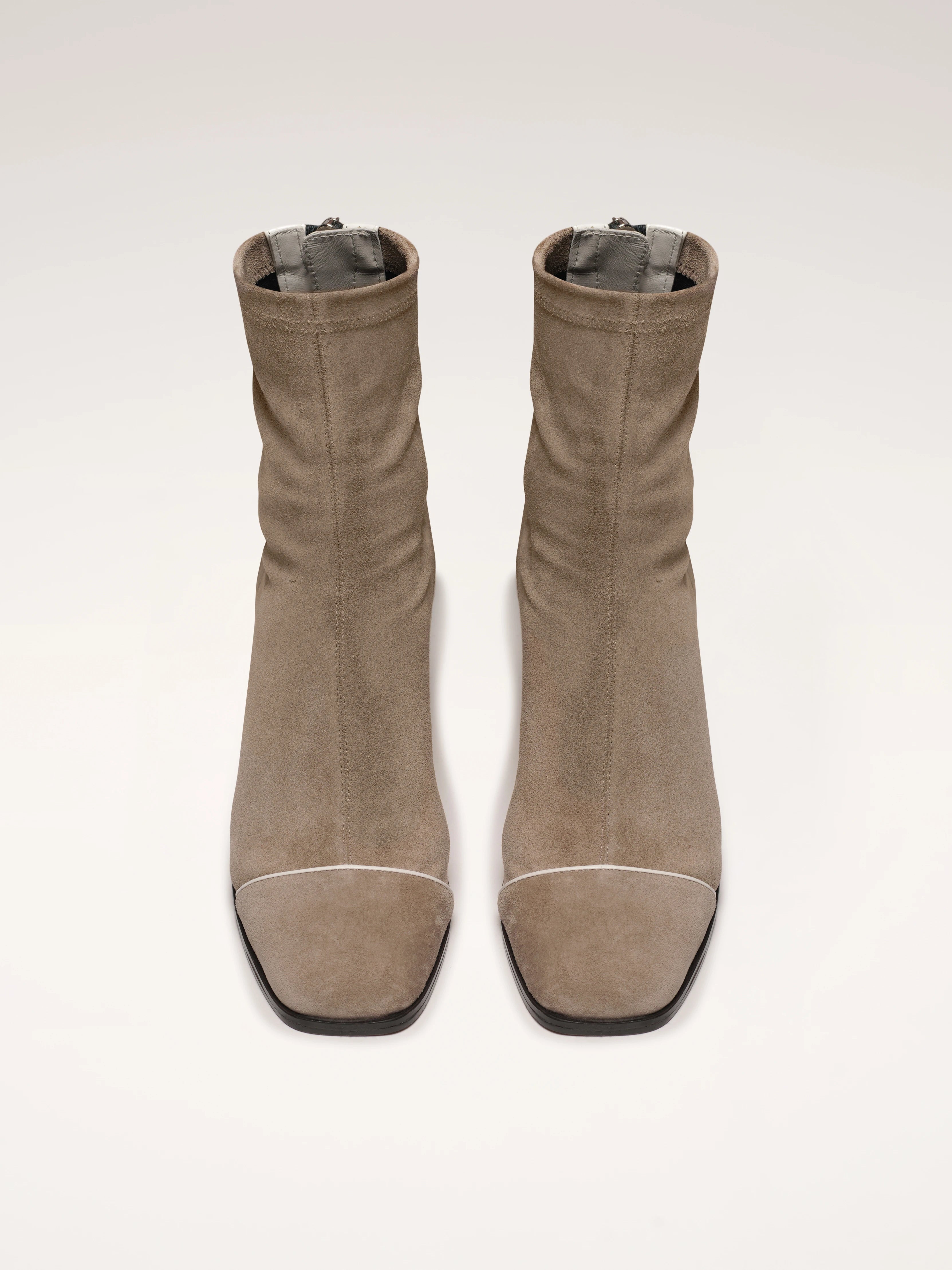 ARIA - Bottines - Suède Stretch Grège