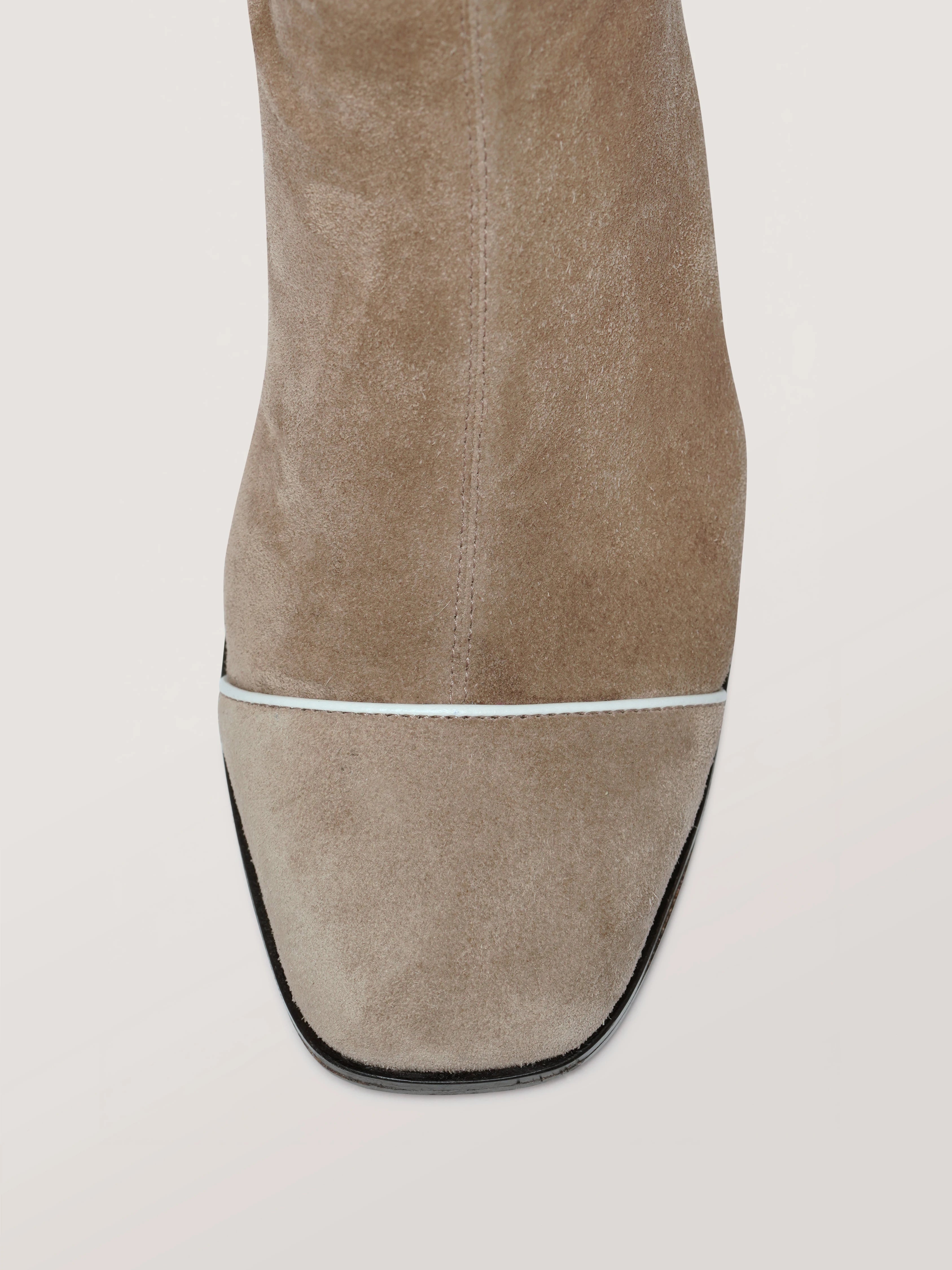 ARIA - Bottines - Suède Stretch Grège