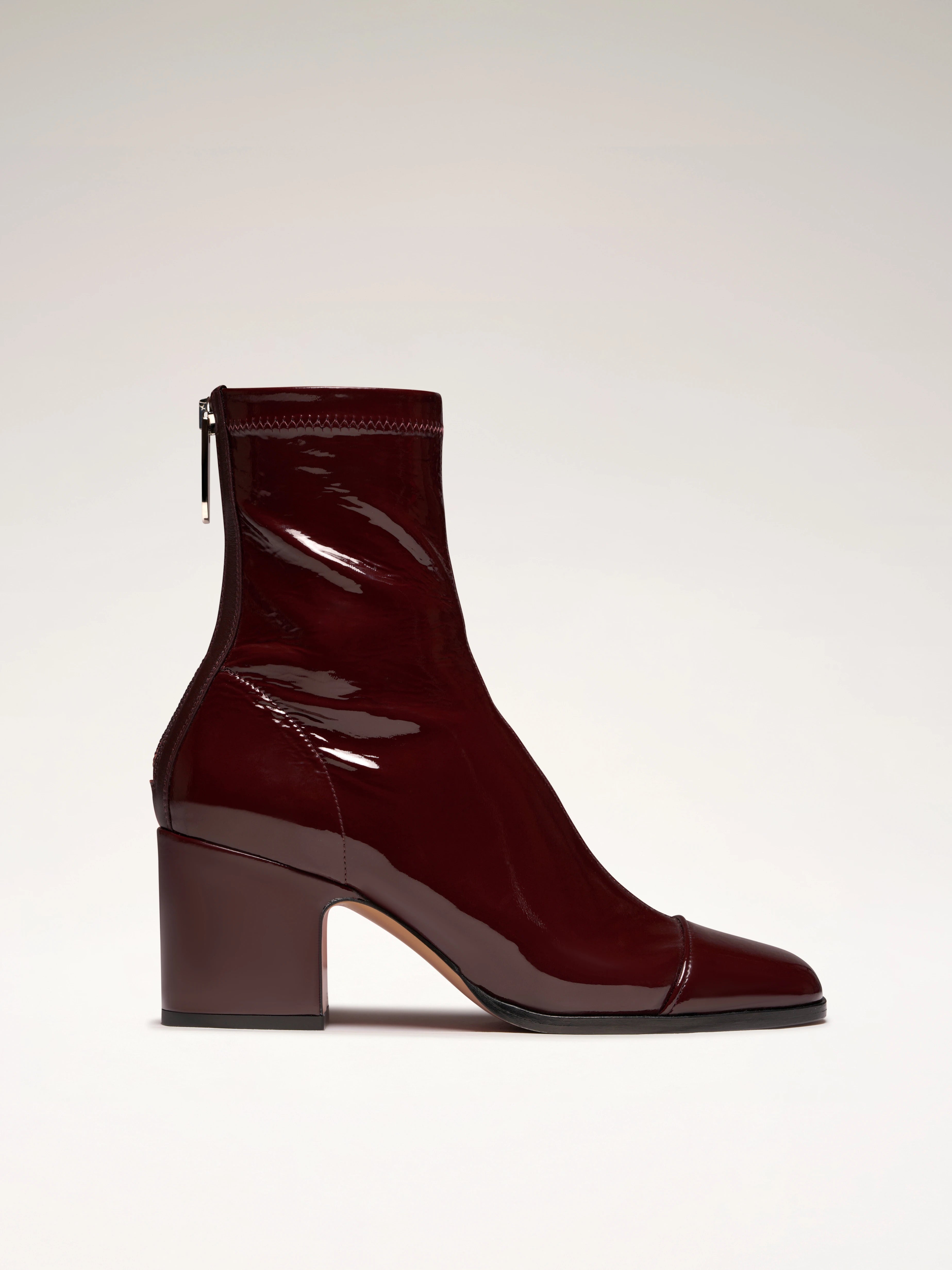 ARIA - Bottines - Verni Stretch Bordeaux