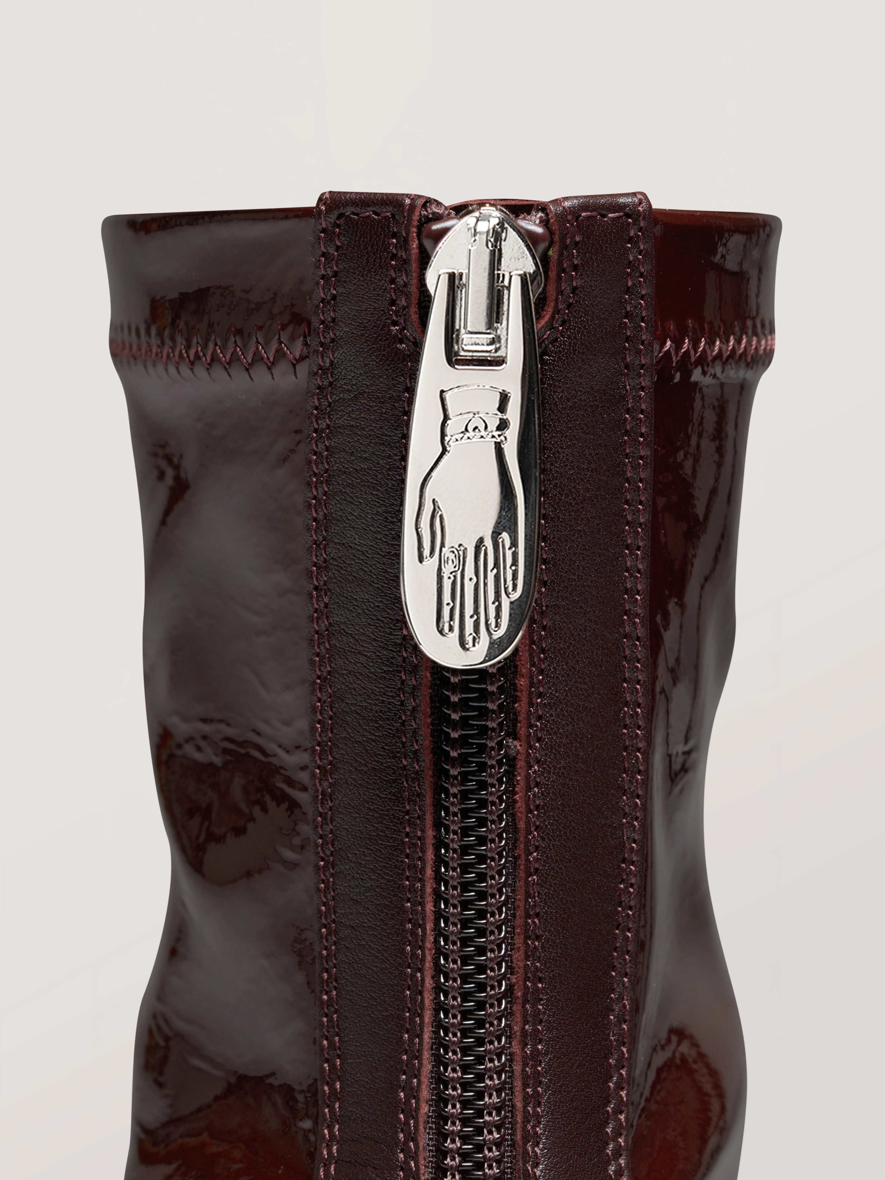 ARIA - Bottines - Verni Stretch Bordeaux