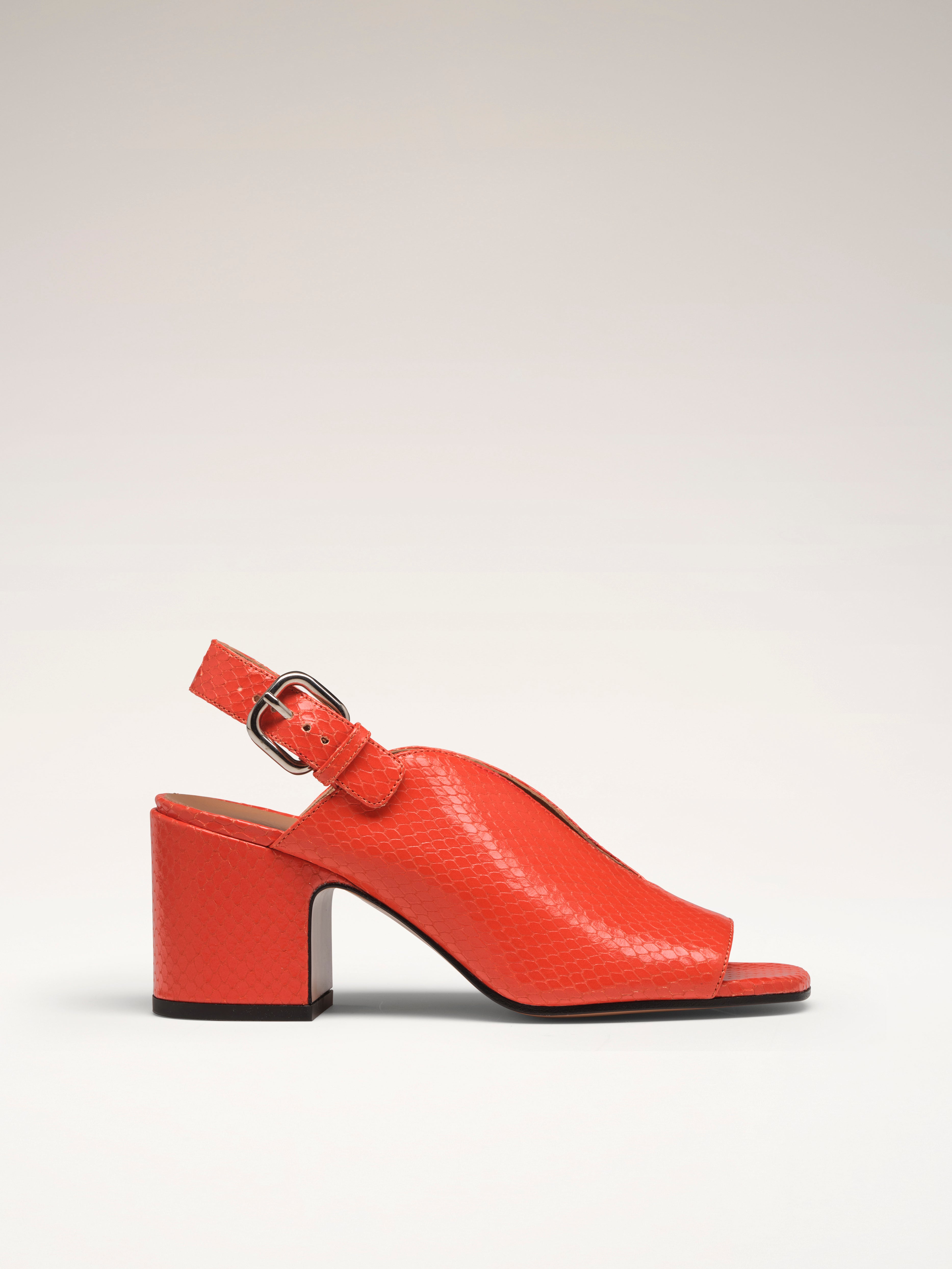 BAGHERA - Sandals - Embossed Orange