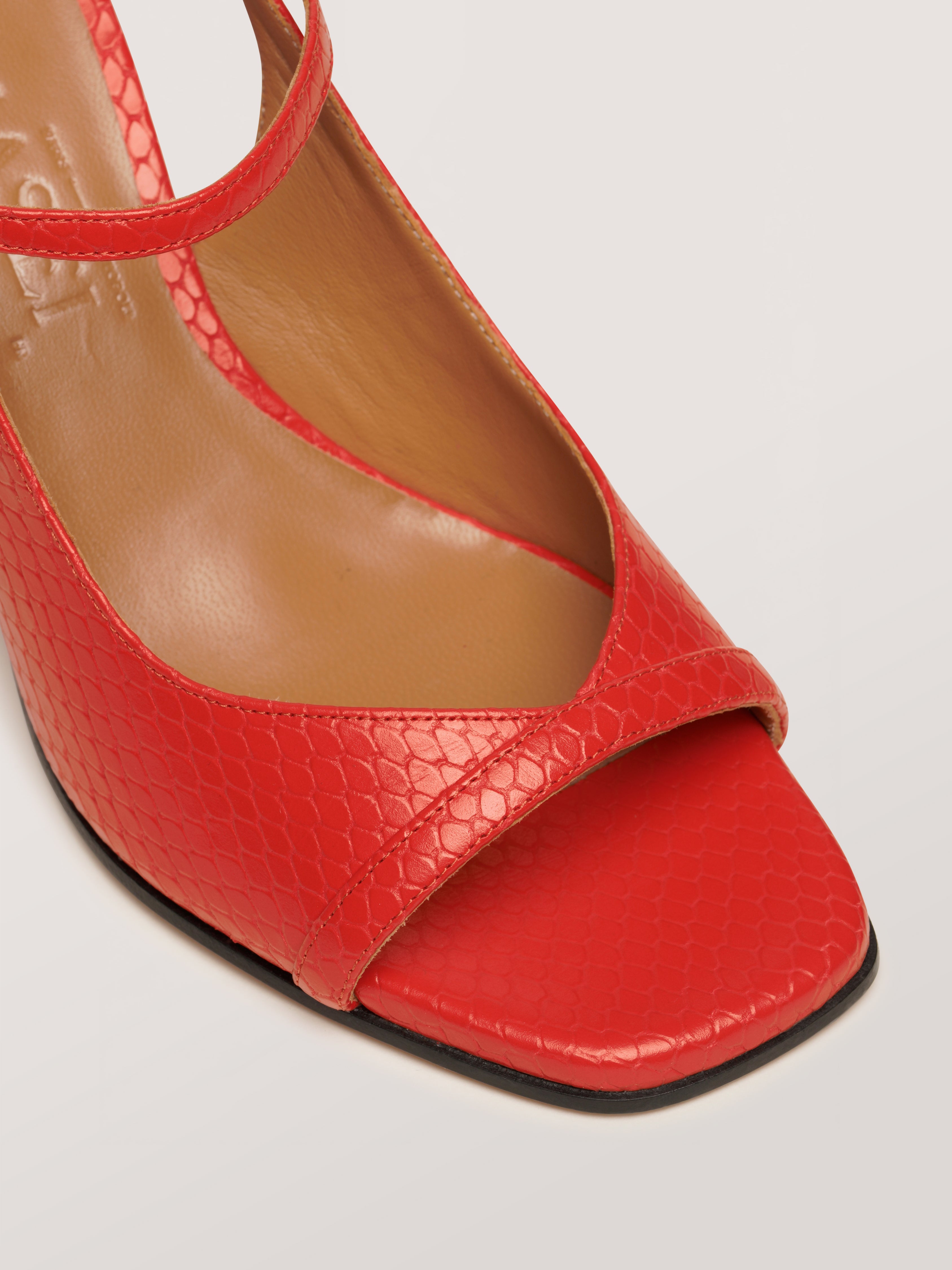 BEFORESUNRISE - Sandales - Embossées Orange-Rouge