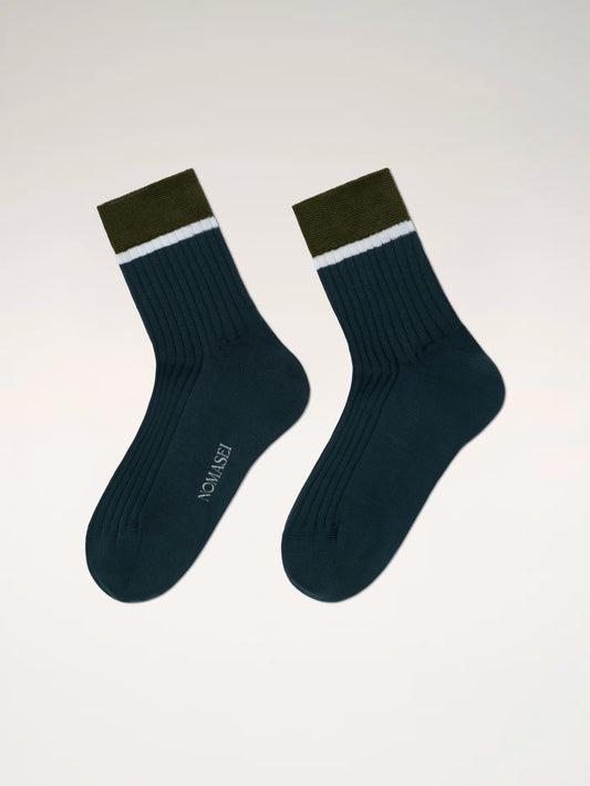 COMO - Chaussettes Fil d'Écosse - Navy