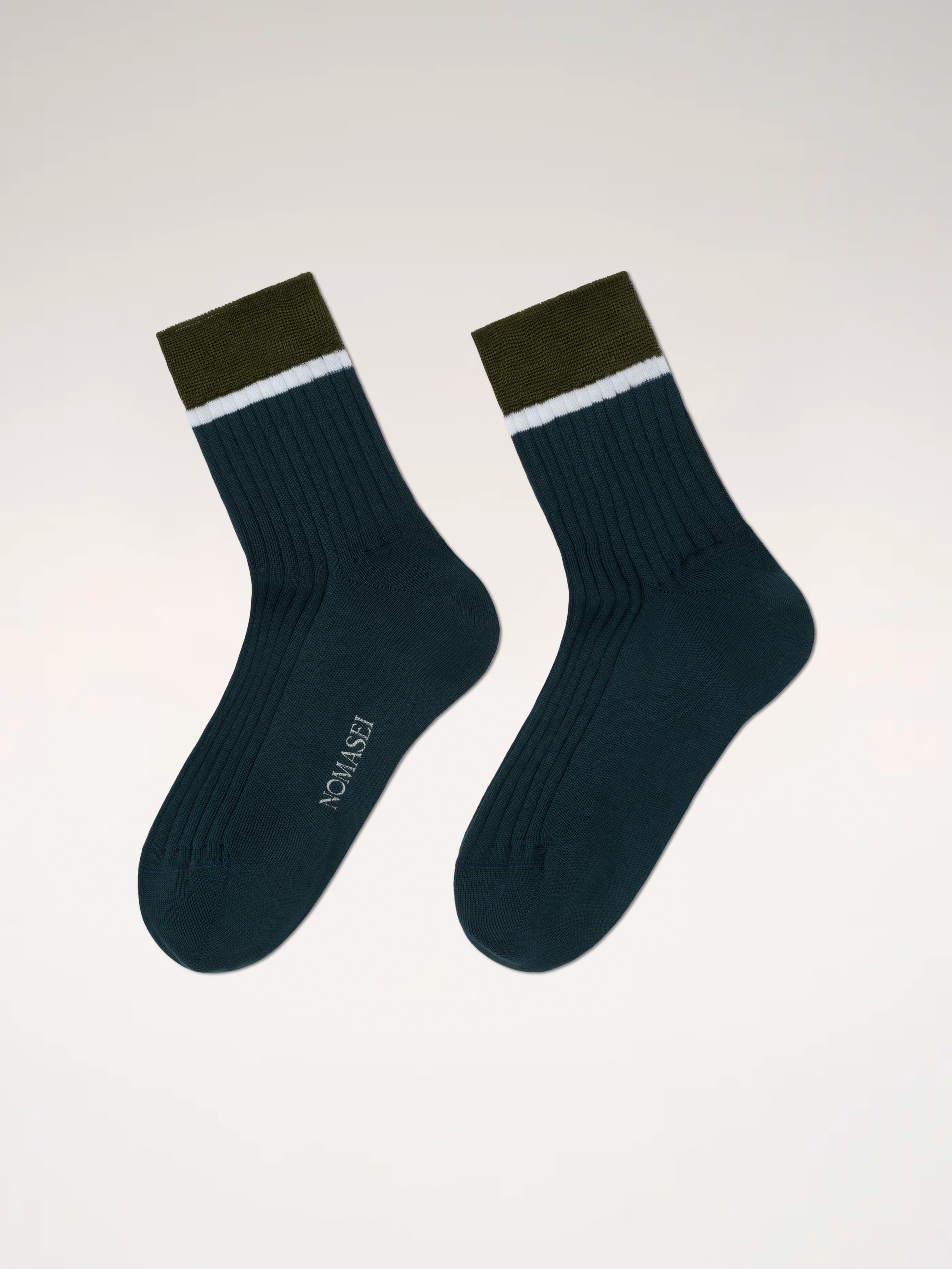 COMO - Chaussettes Fil d'Écosse - Navy Chaussettes Nomasei Navy 35-38