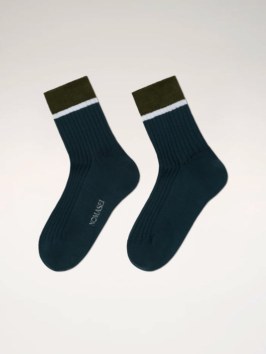 COMO - Chaussettes Fil d'Écosse - Navy Chaussettes Nomasei Navy 35-38