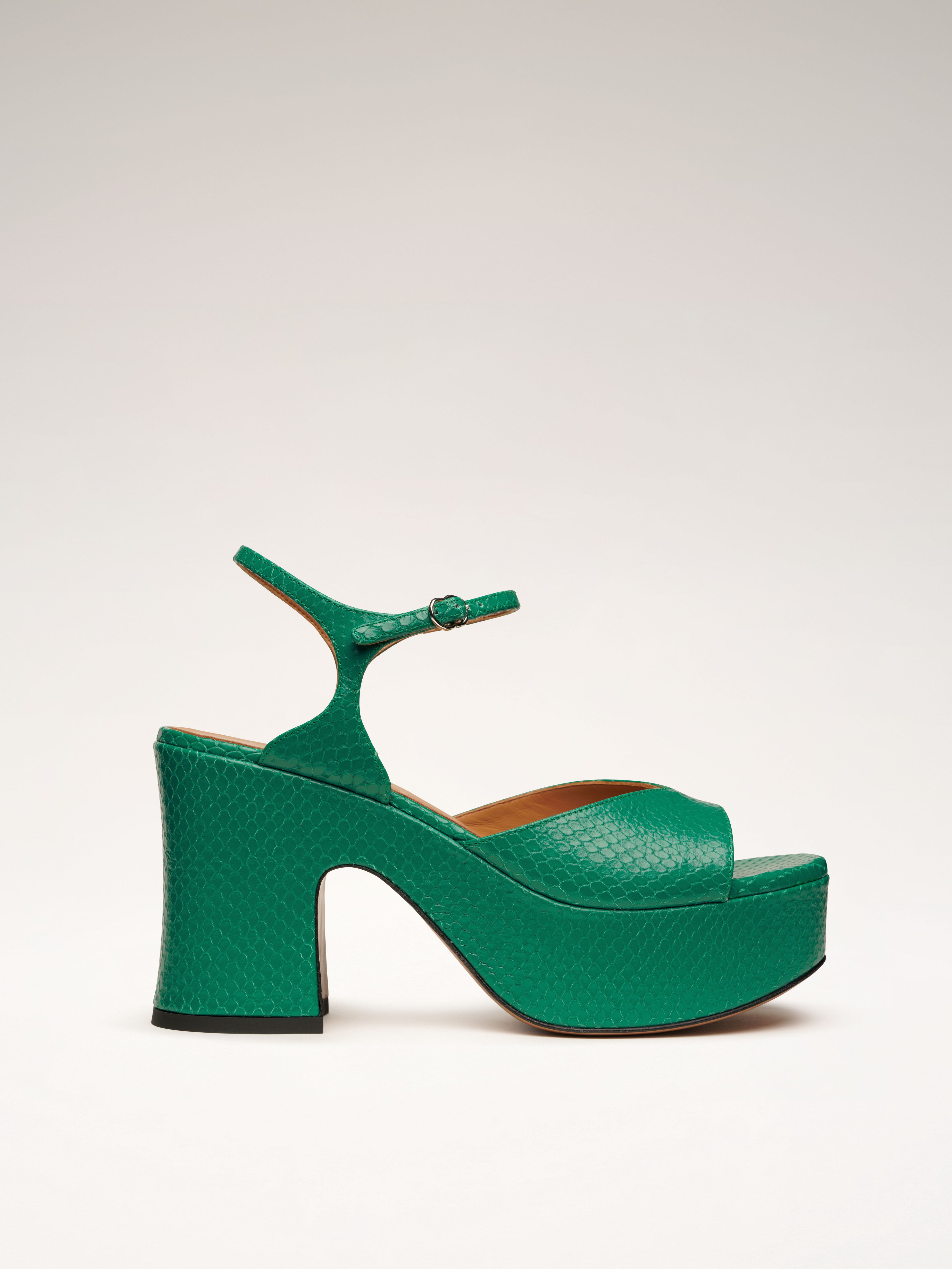 DRIVER - Sandales - Embossés Vert