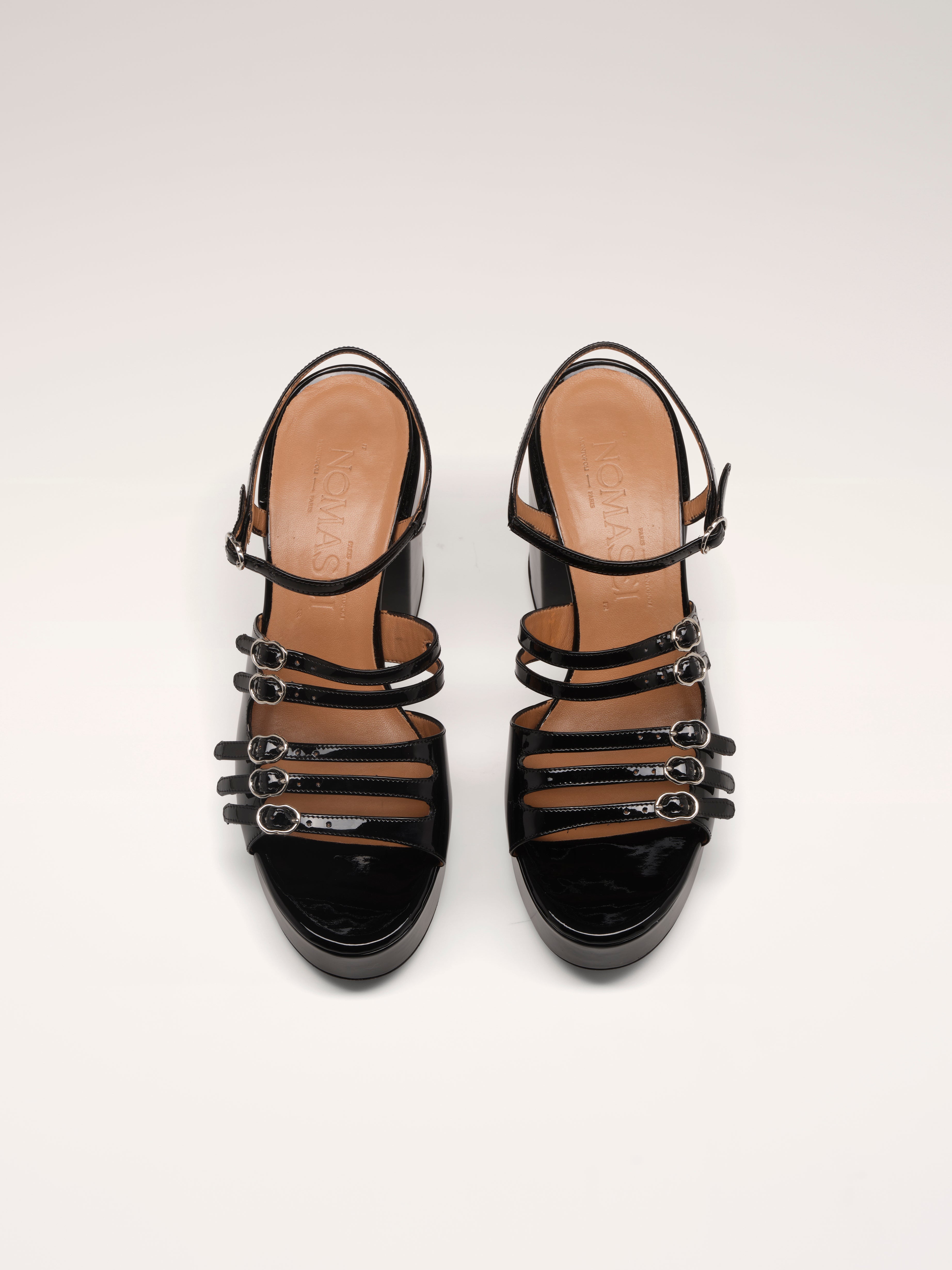 FRENCHKISS - Sandales - Verni Noir Sandales Nomasei