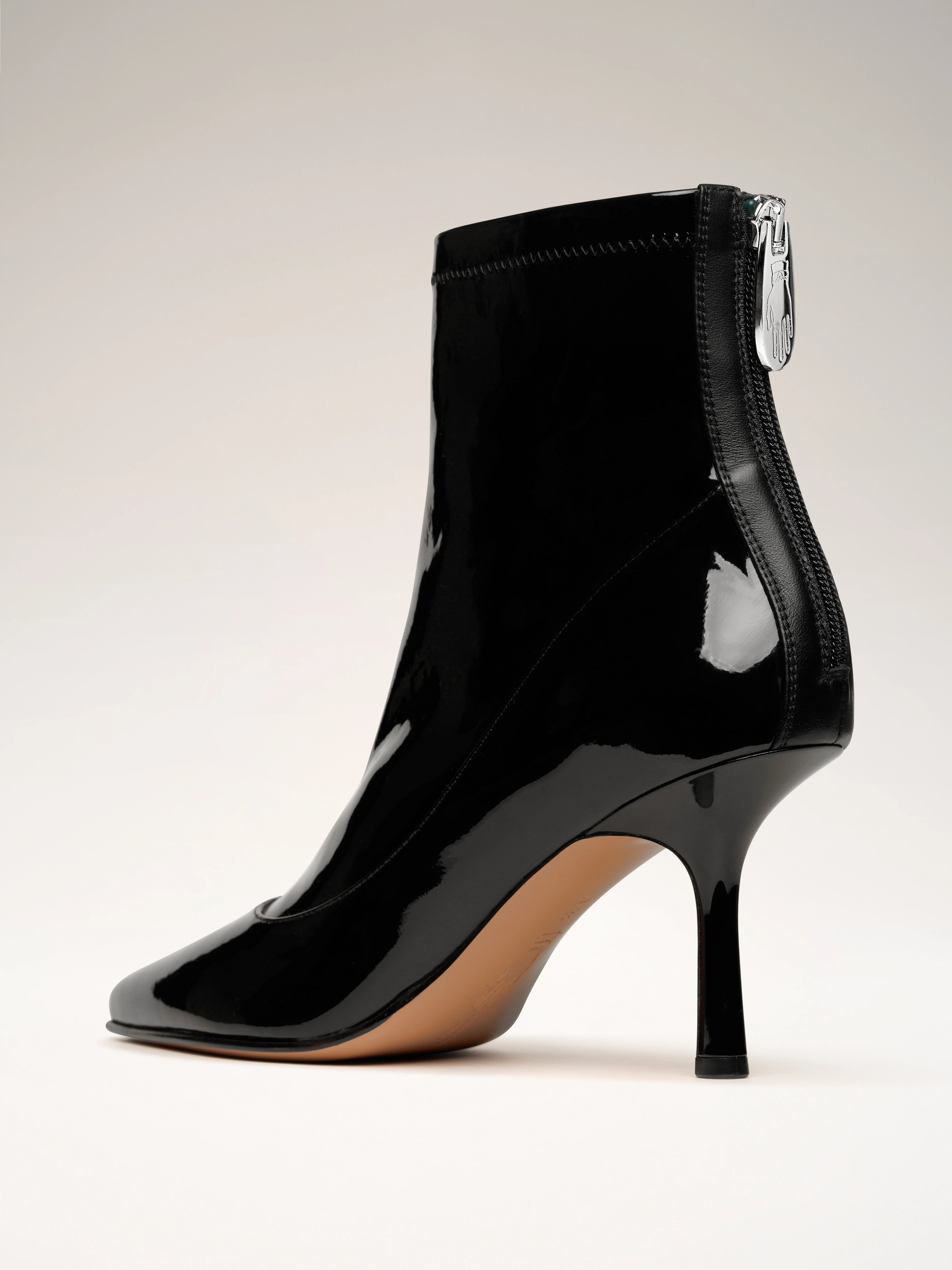 LOOPING - Boots - Patent Stretch Black