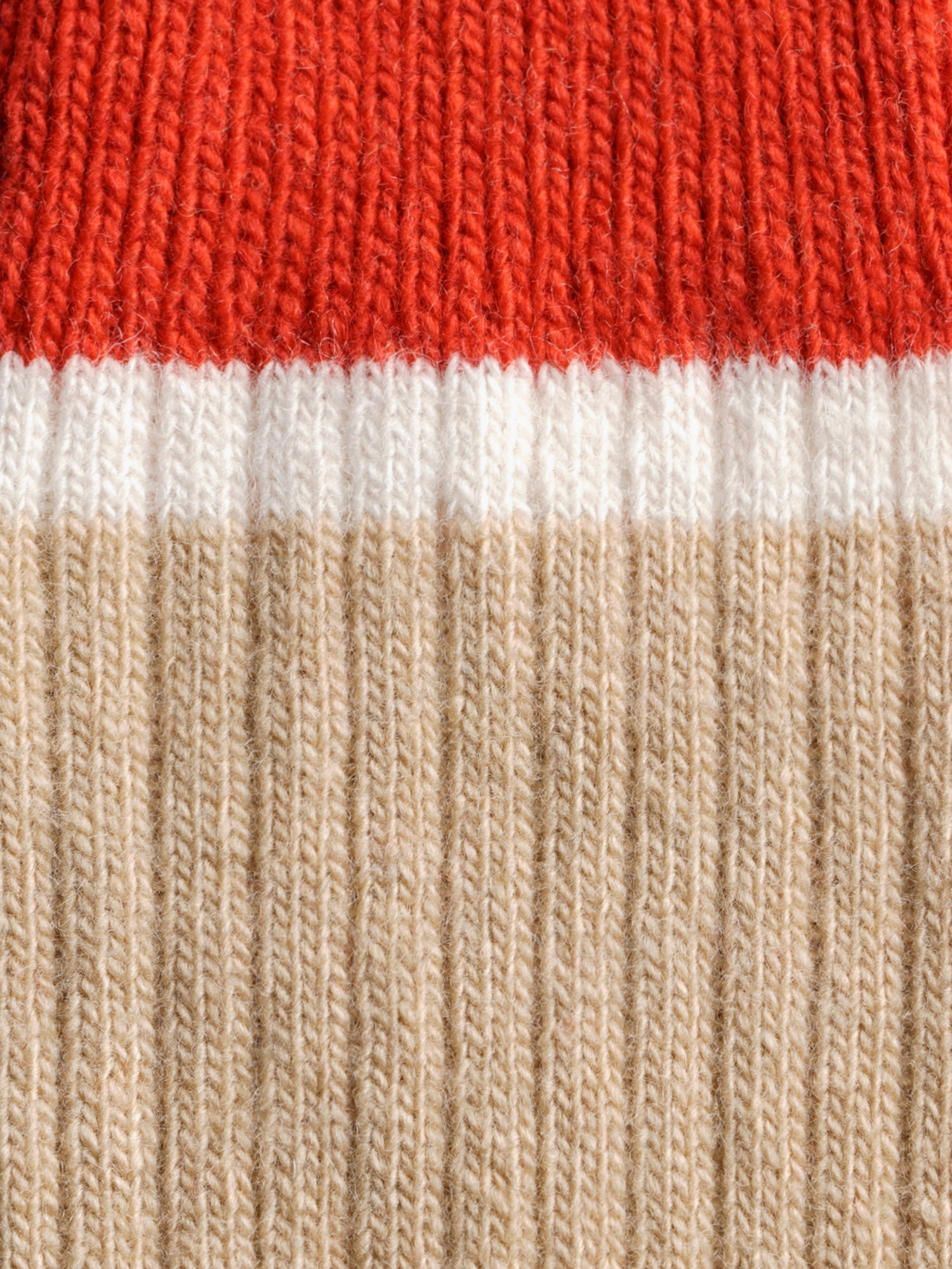 MILANO - Chaussettes - Beige & Rouge Chaussettes Nomasei