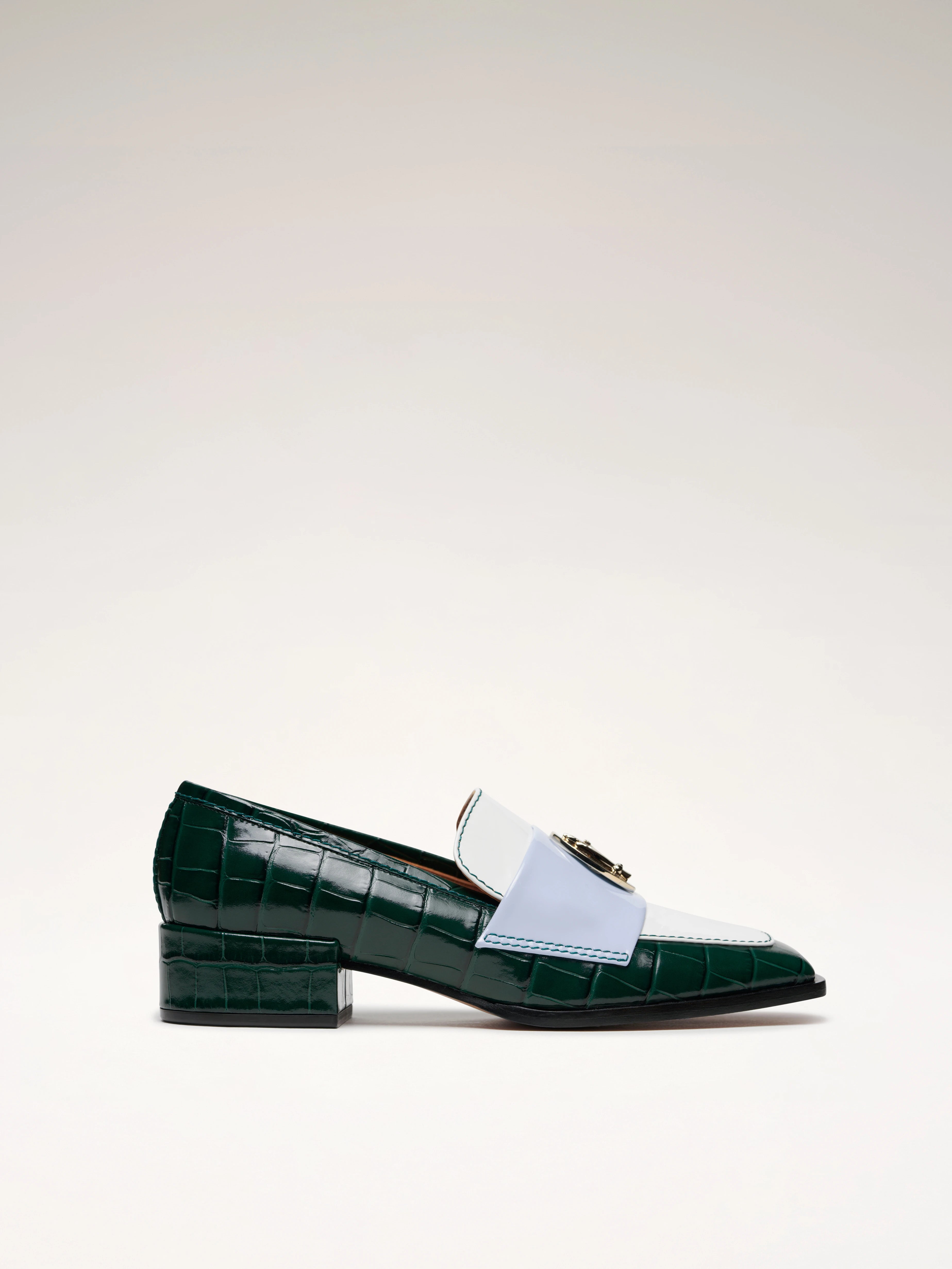 NONO - Loafers - Tricolor Green - Sky Blue