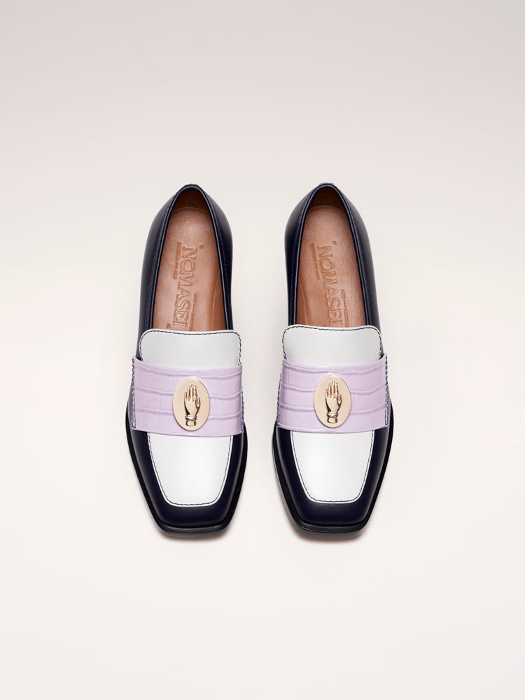 NONO - Loafers - Tricolore Navy - Lilac