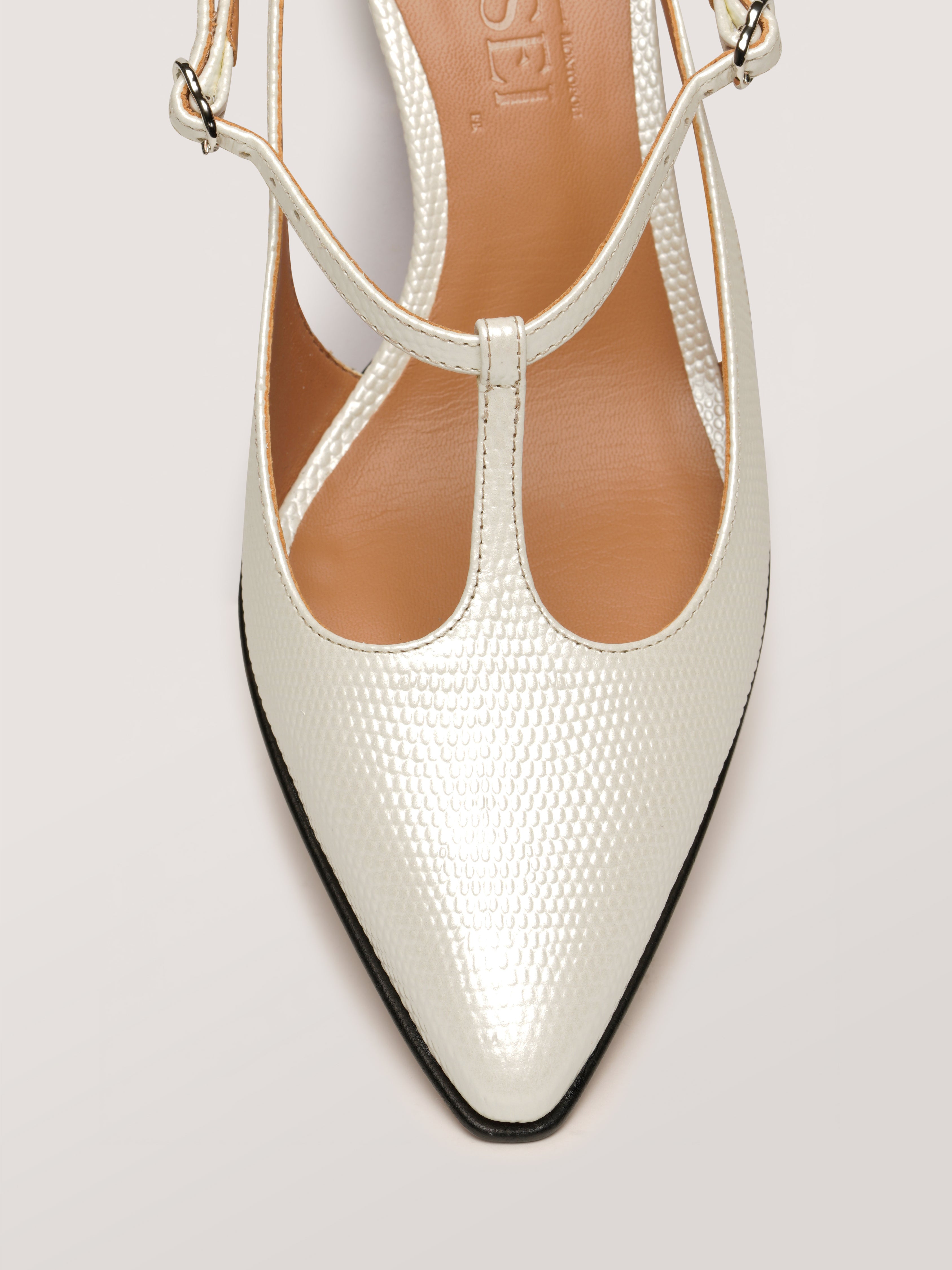 SILENCIO - Escarpins - Embossés Blanc