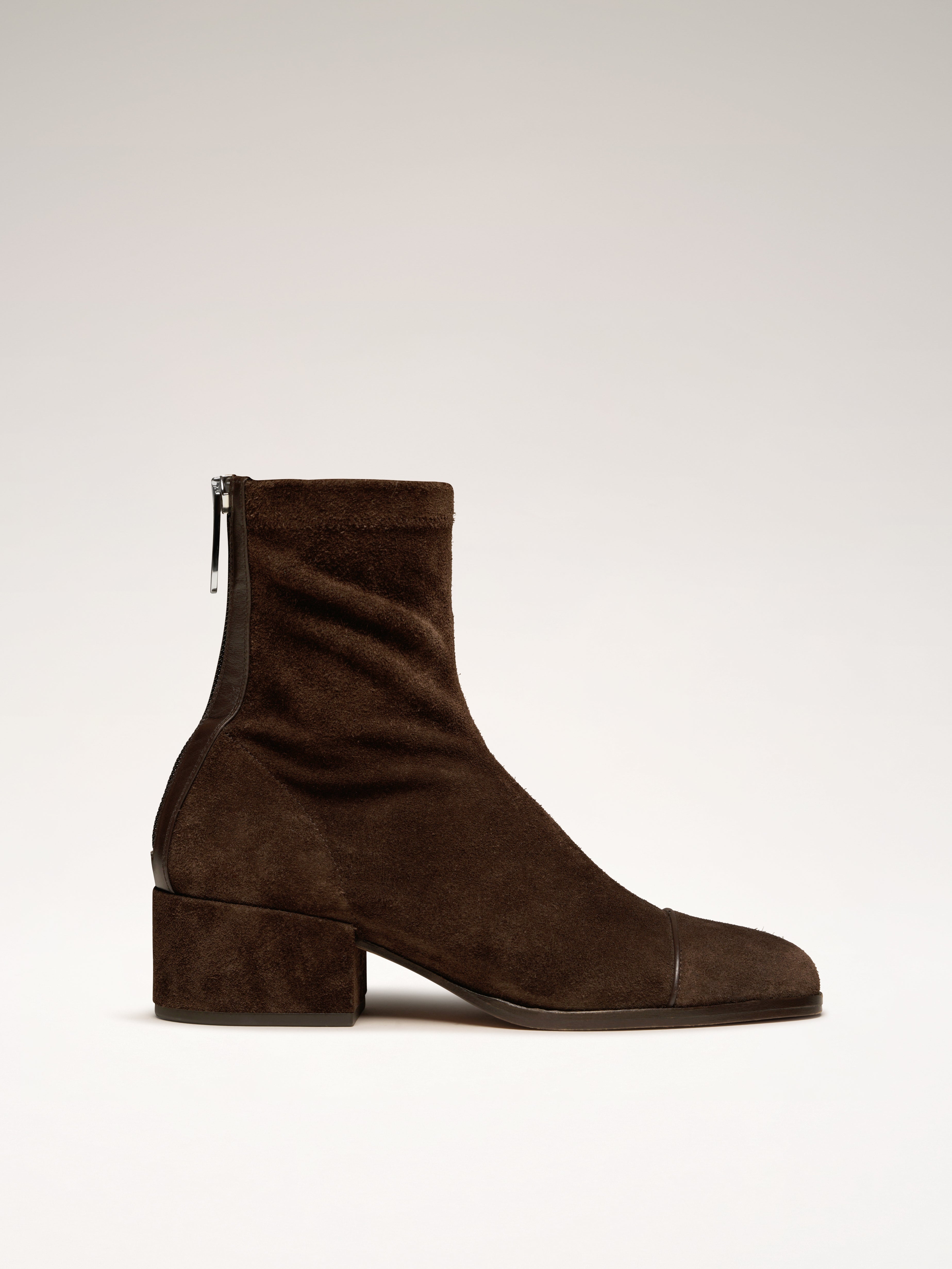 STRADA - Bottines - Suède Brun Bottines Nomasei