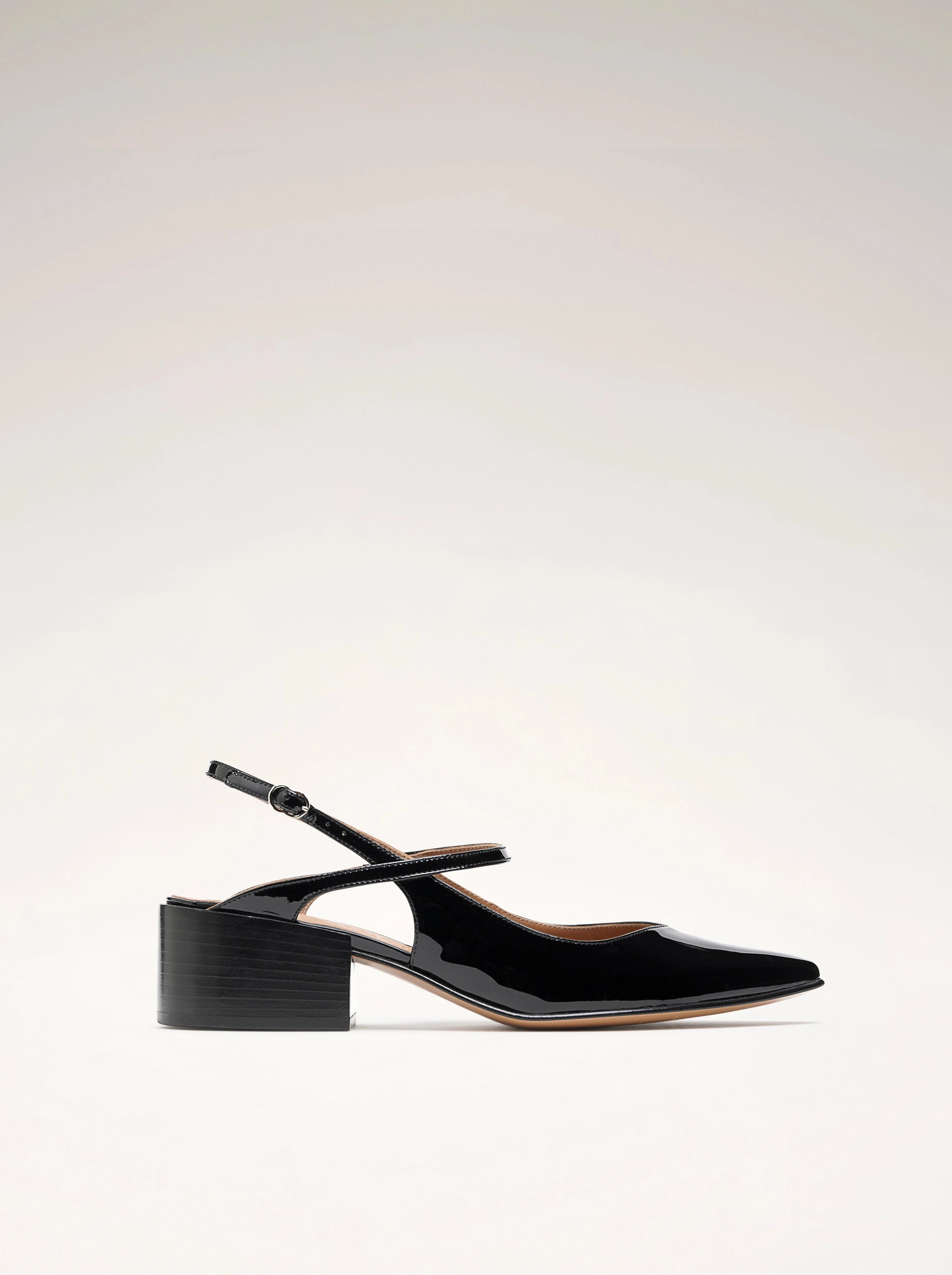 THEHOURS - Escarpins - Verni Noir Escarpins Nomasei Noir 36