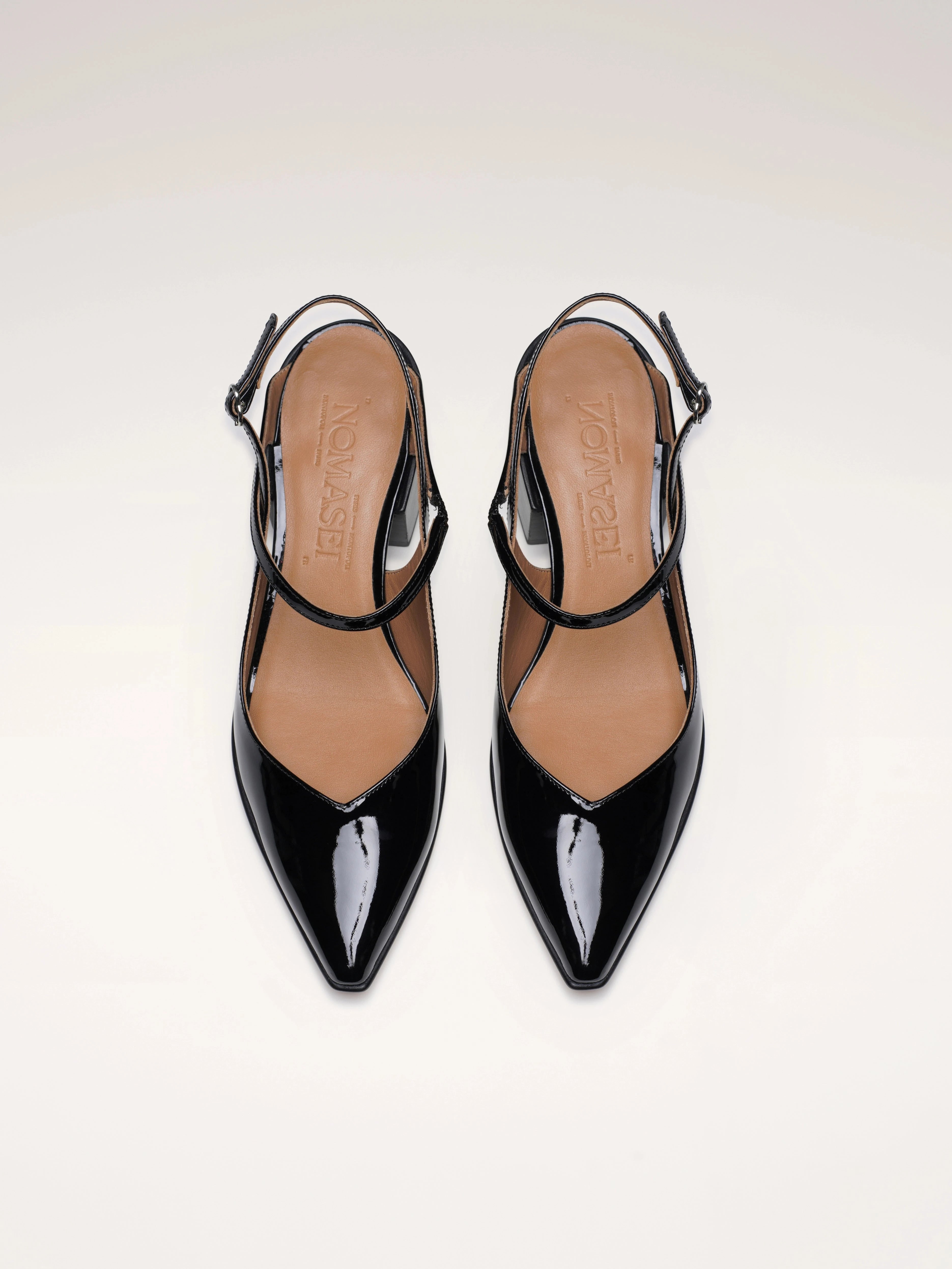 THEHOURS - Escarpins - Verni Noir Escarpins Nomasei