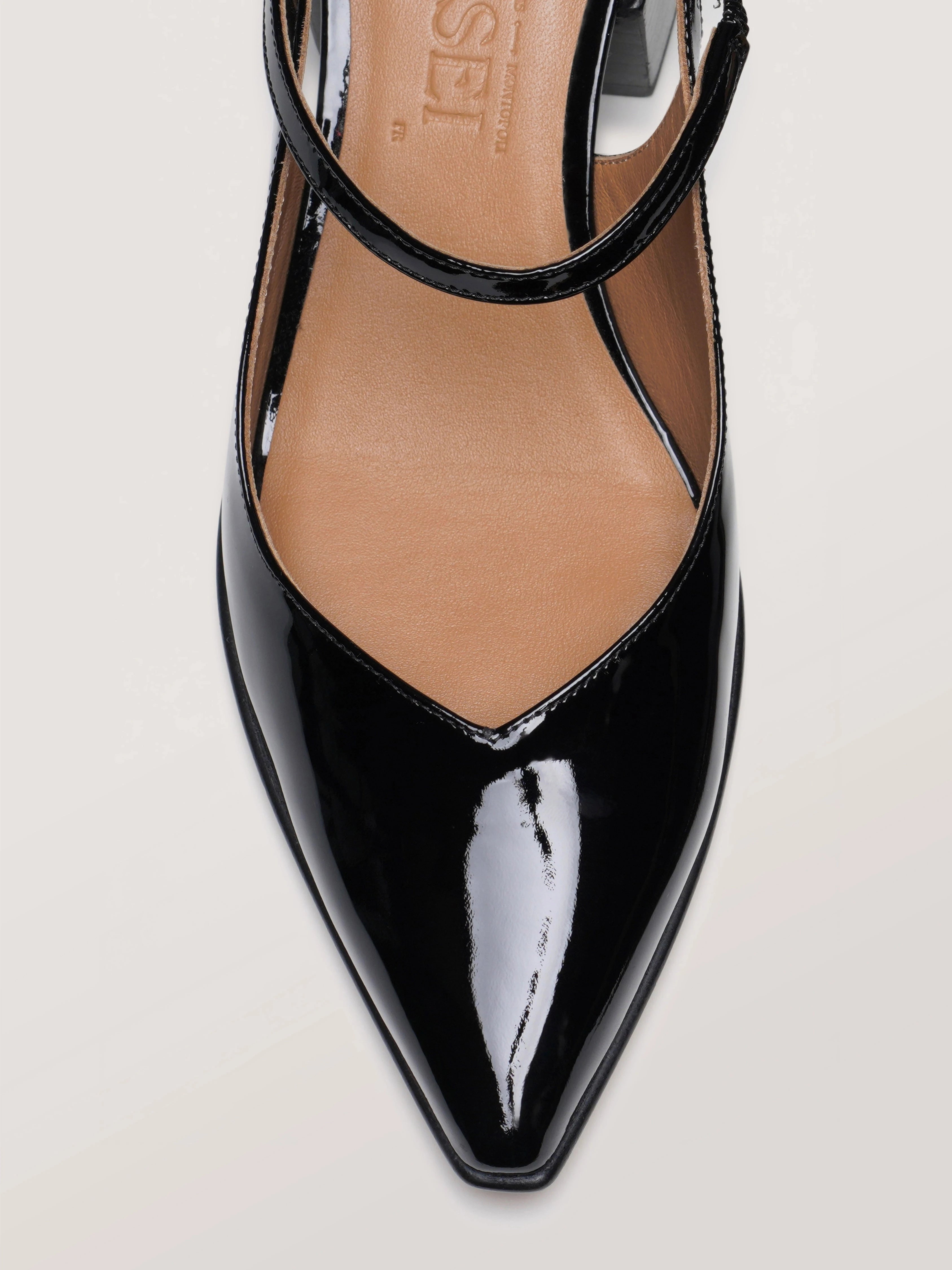 THEHOURS - Escarpins - Verni Noir Escarpins Nomasei