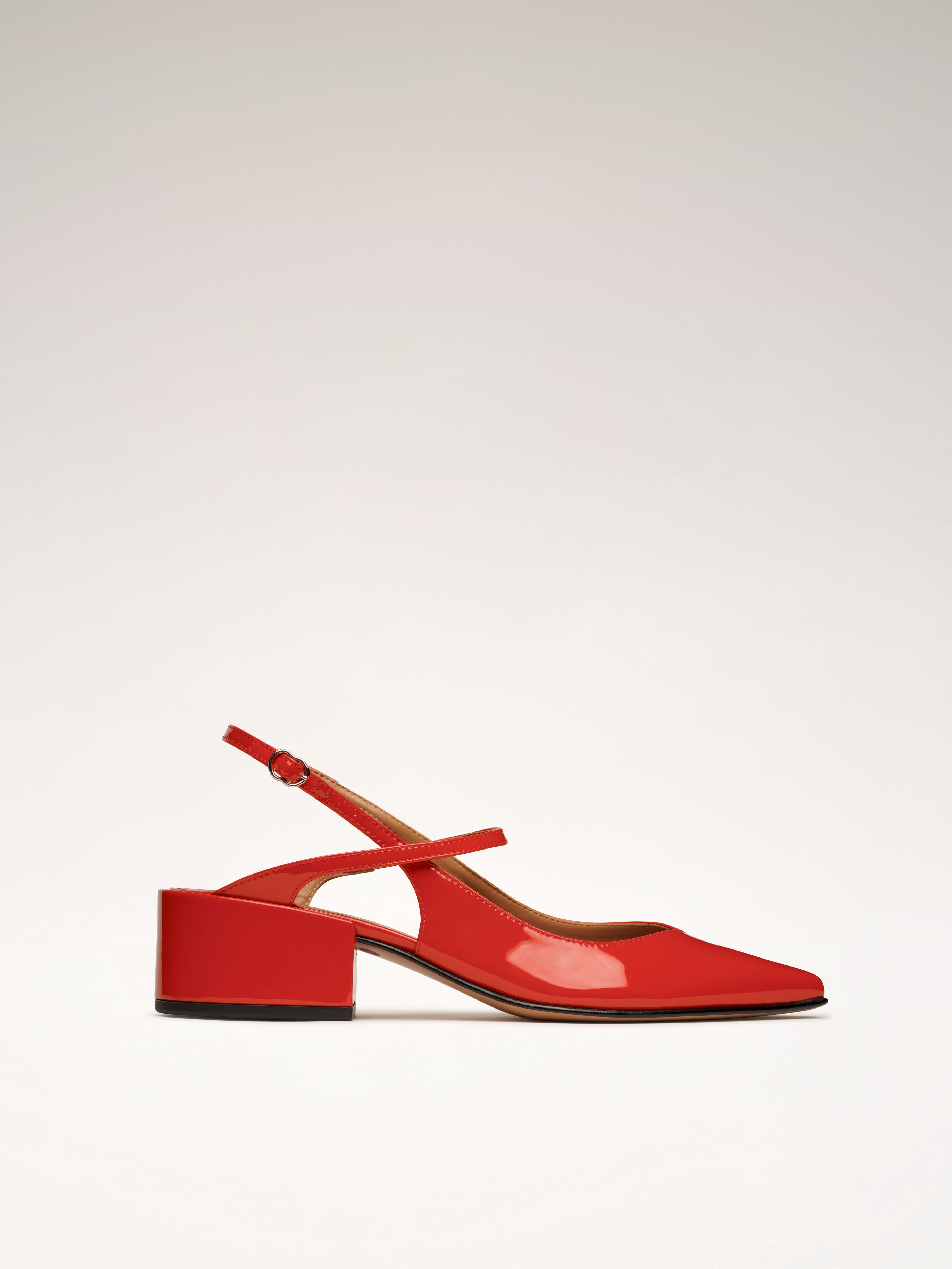 THEHOURS - Escarpins - Verni Rouge Escarpins Nomasei Rouge 36