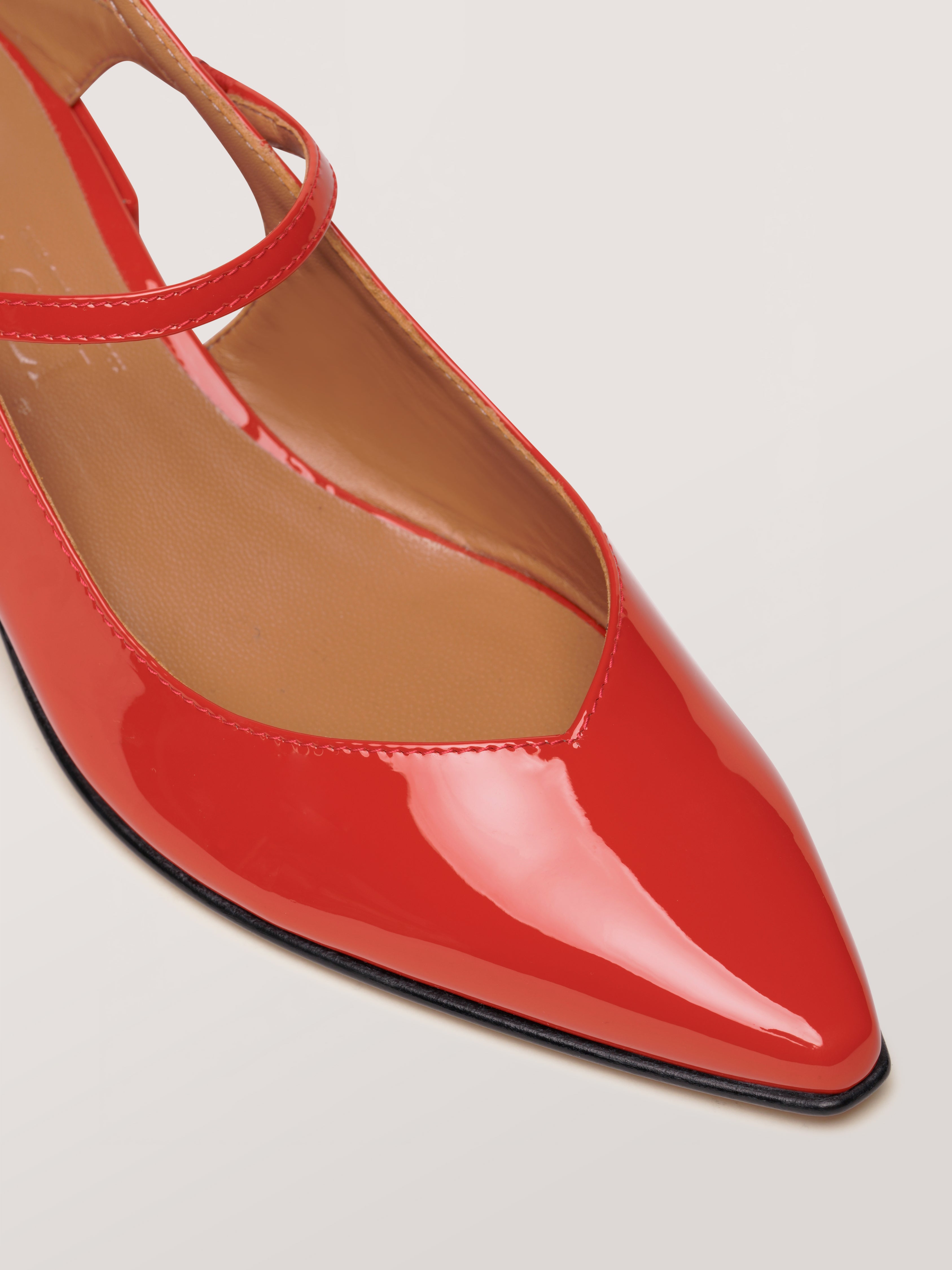 THEHOURS - Escarpins - Verni Rouge