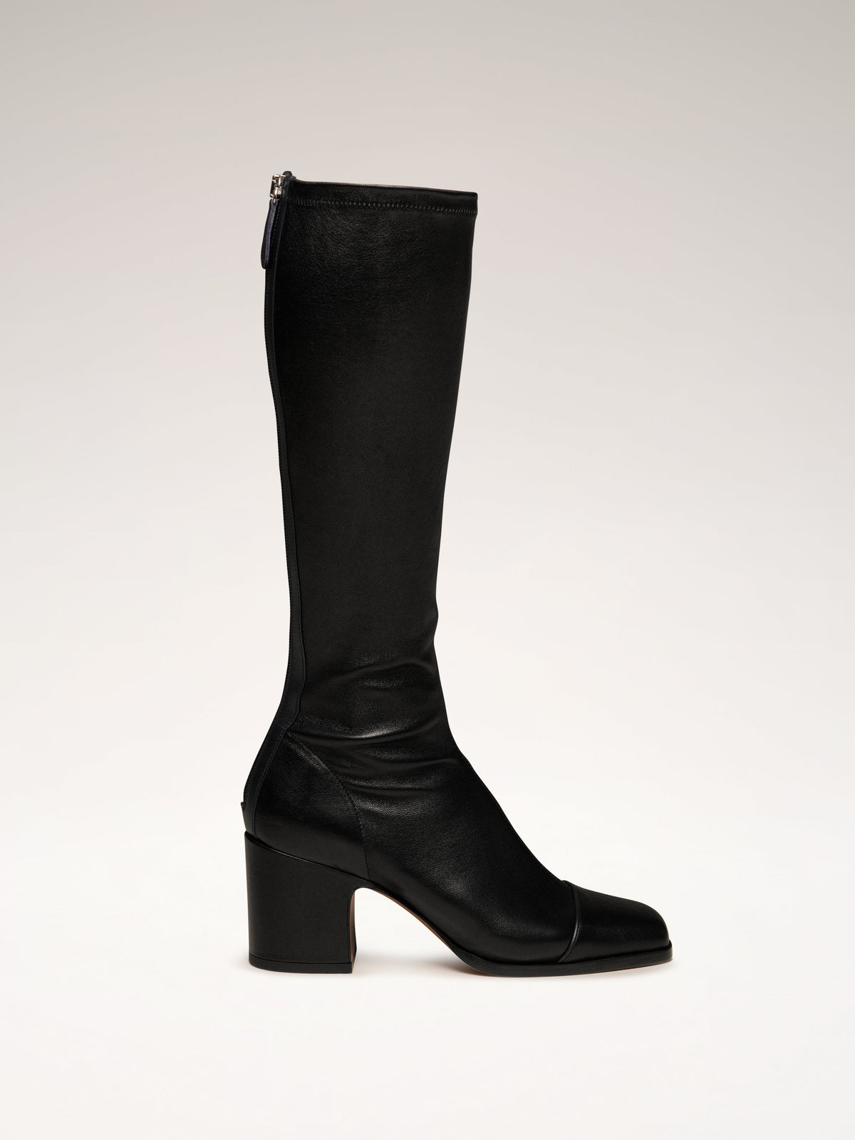 black dress boots no heel TWIST - Leather - | Luxury craftsmanship SITEWIDEEXCLUDESIGNATURE and pull tab Black Maxi Dress With Size:32D