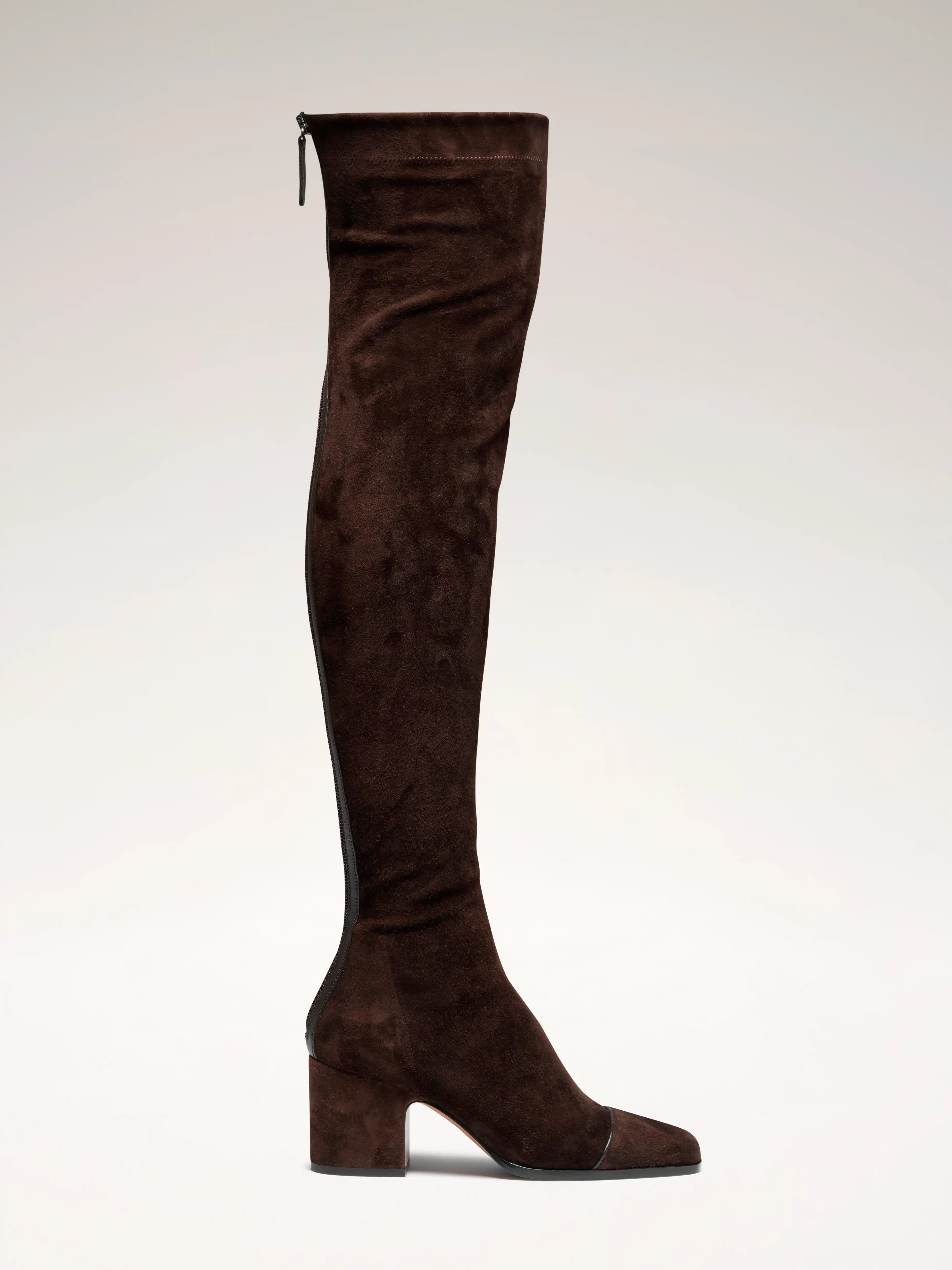WHISPER - Over the knee boots - Camoscio Brown