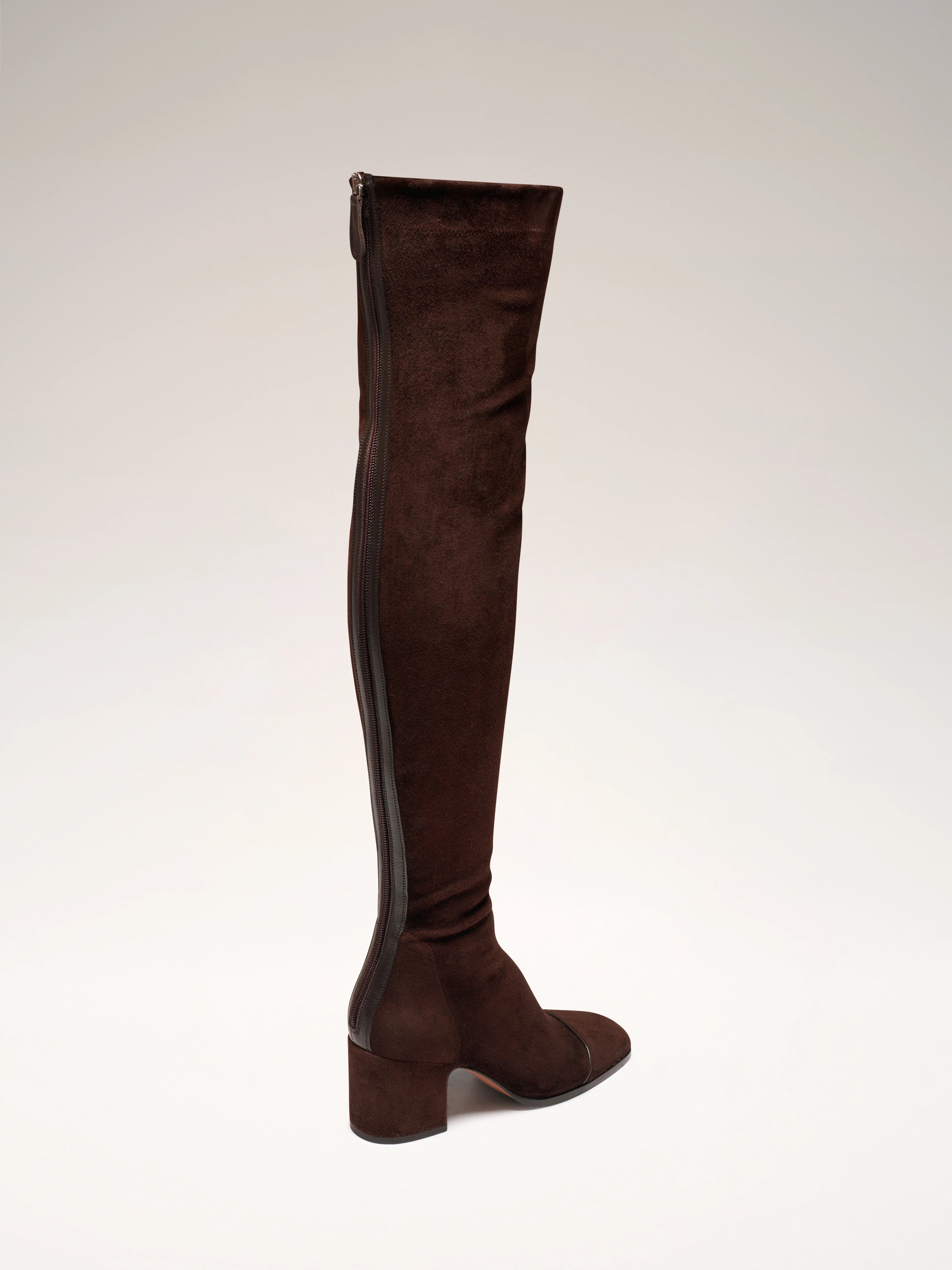 WHISPER - Over the knee boots - Camoscio Brown