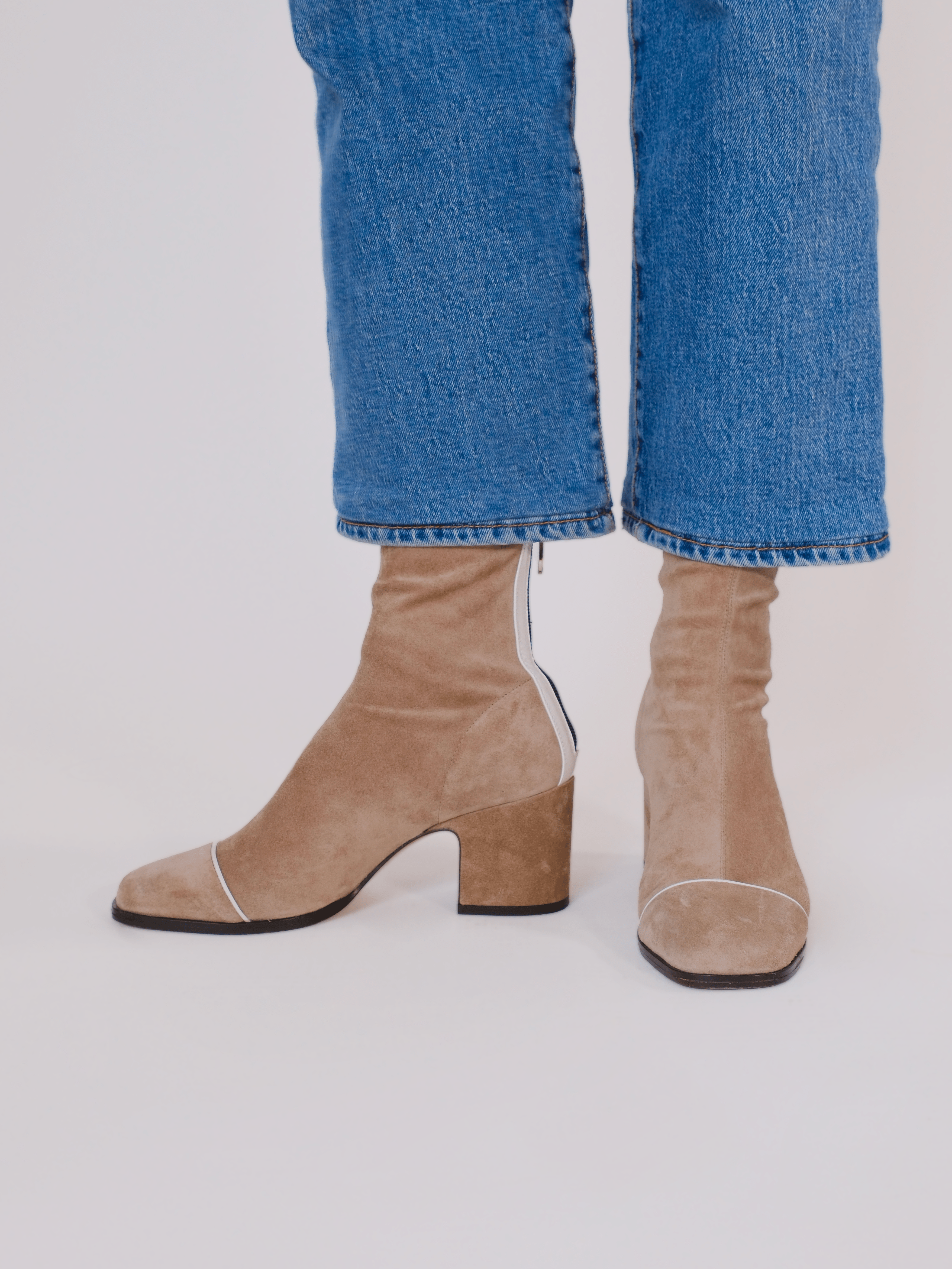 ARIA - Bottines - Suède Grège Bottines Nomasei