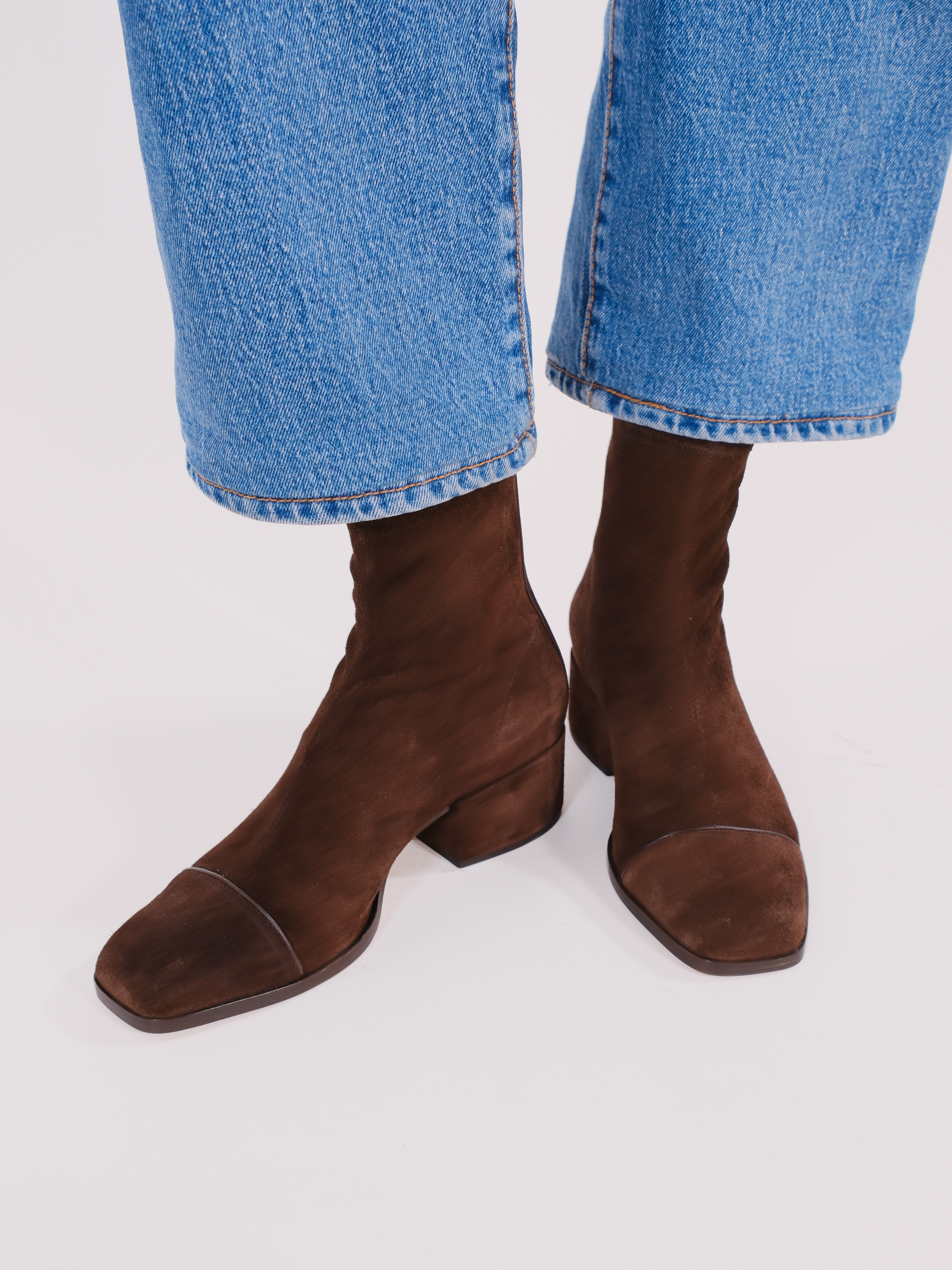 STRADA - Boots - Brown Suede