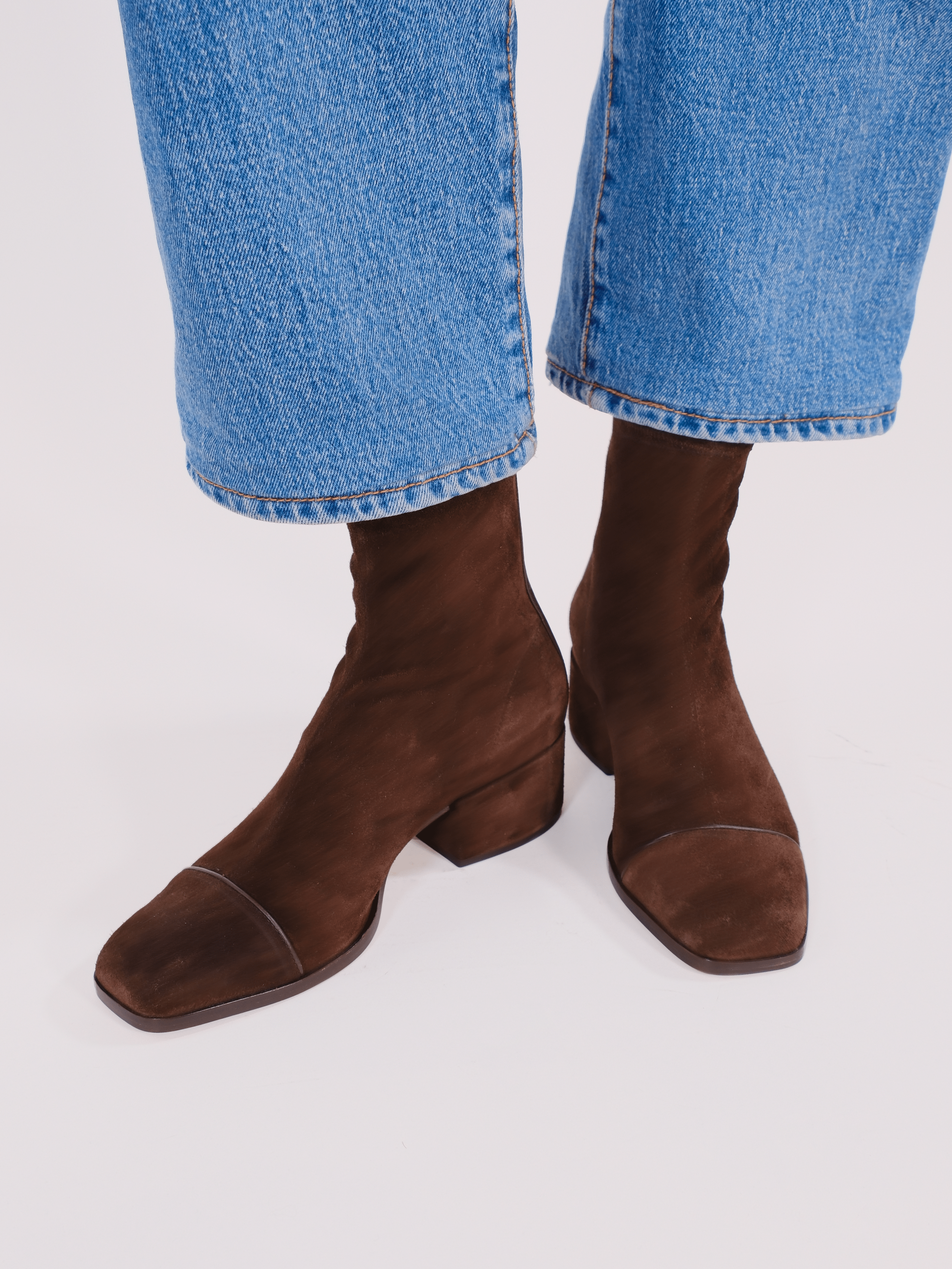 STRADA - Bottines - Suède Brun Bottines Nomasei