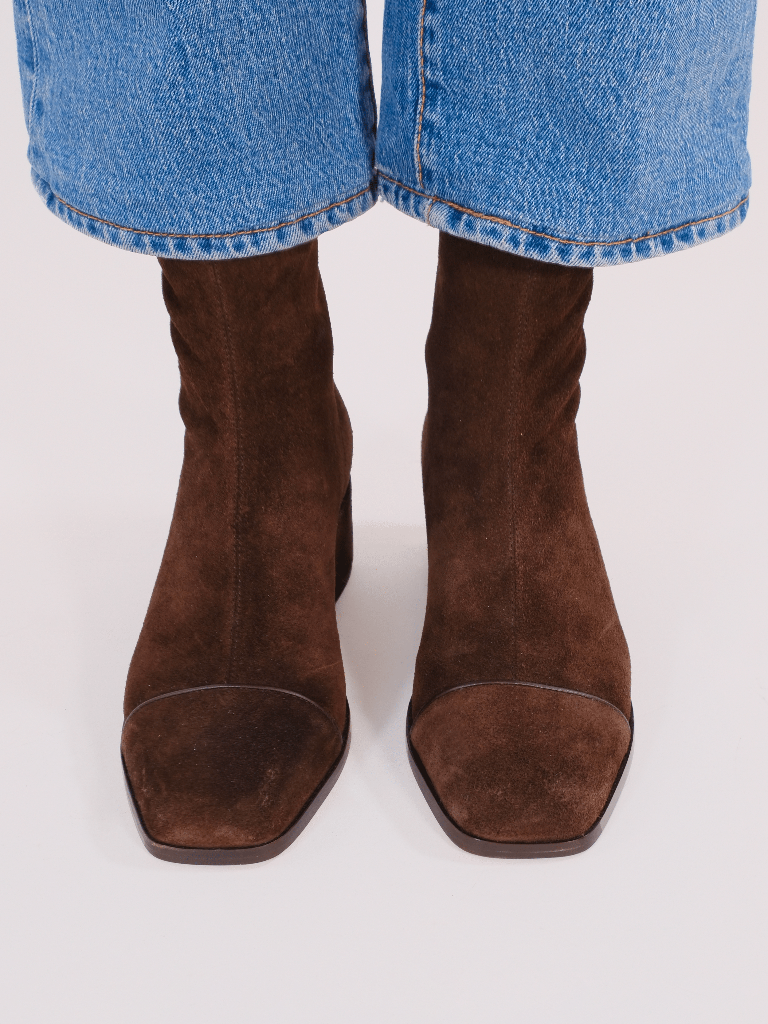 STRADA - Bottines - Suède Brun Bottines Nomasei