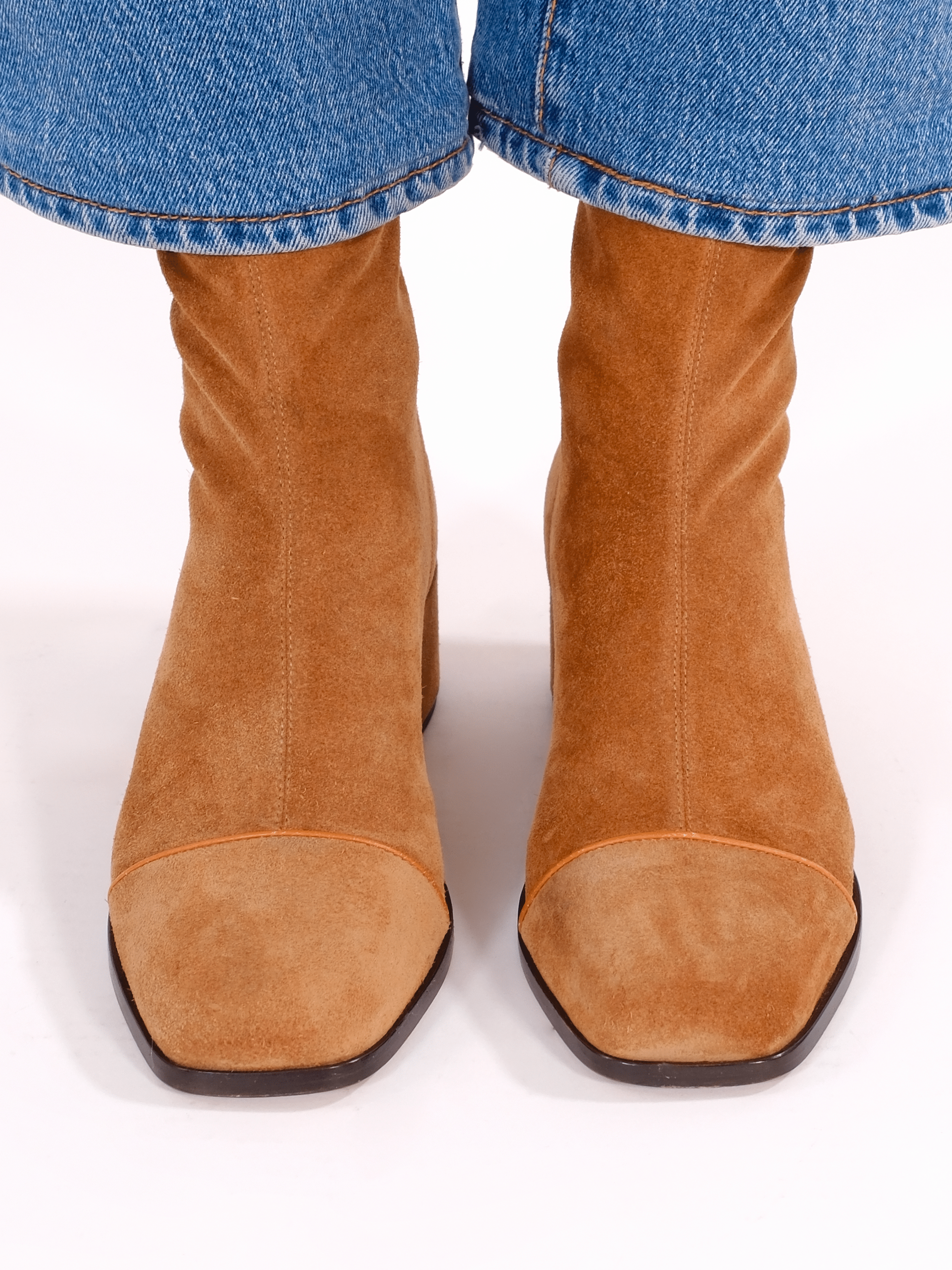 STRADA - Bottines - Suède Cognac Bottines Nomasei