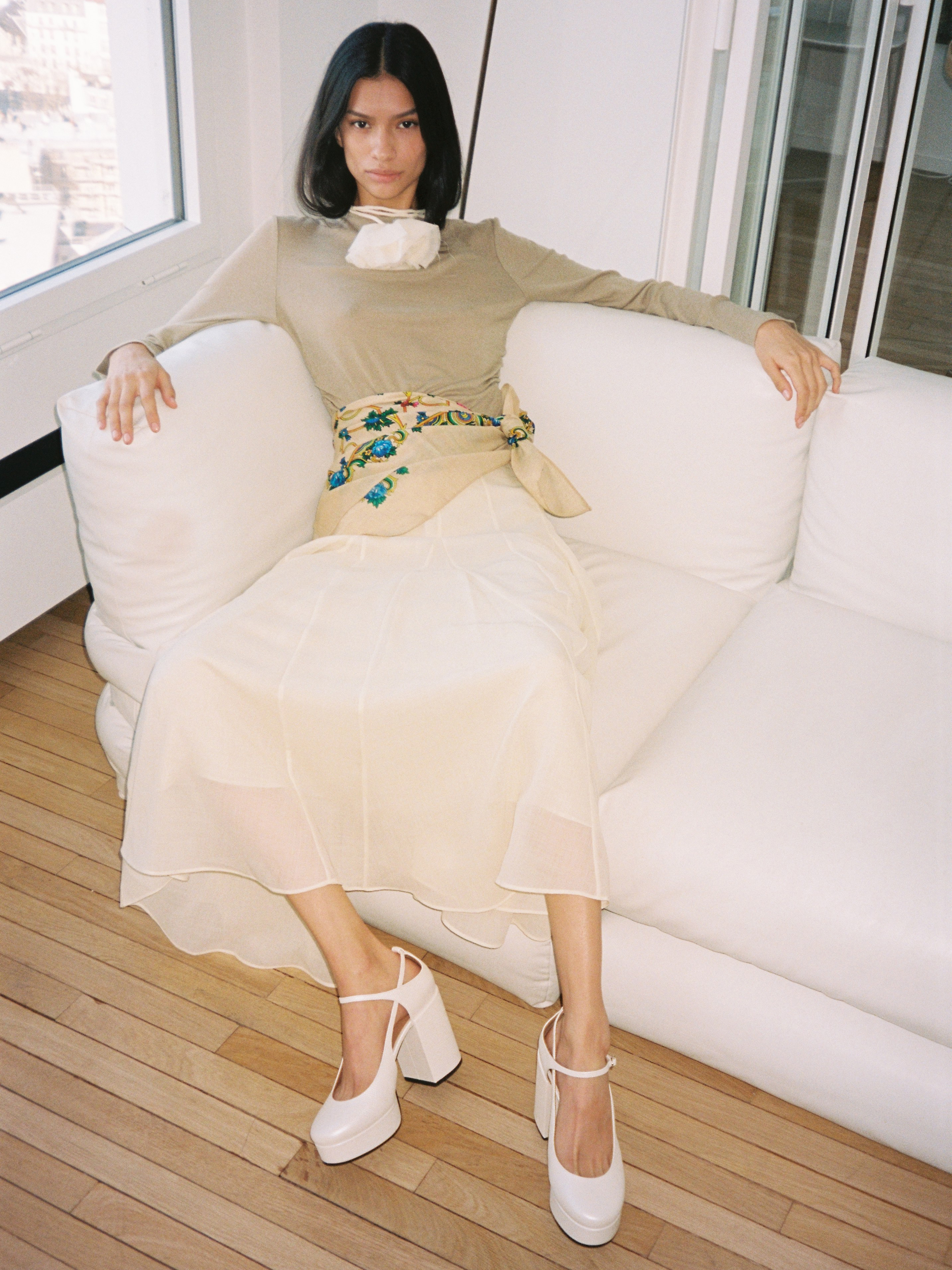 DOYOU - Pumps - Embossed White