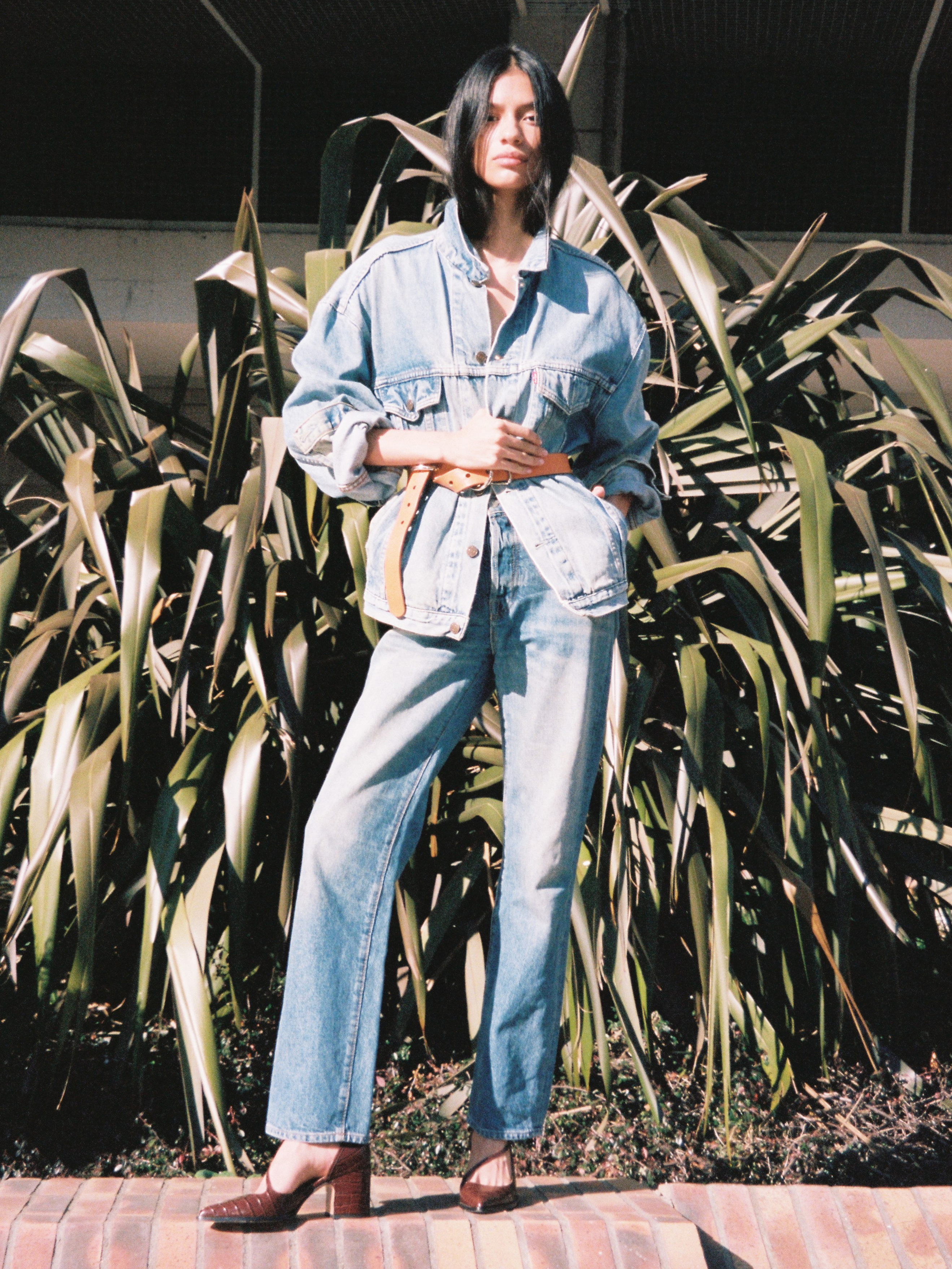 THEOFFICE - Pumps - Embossed Chocolate