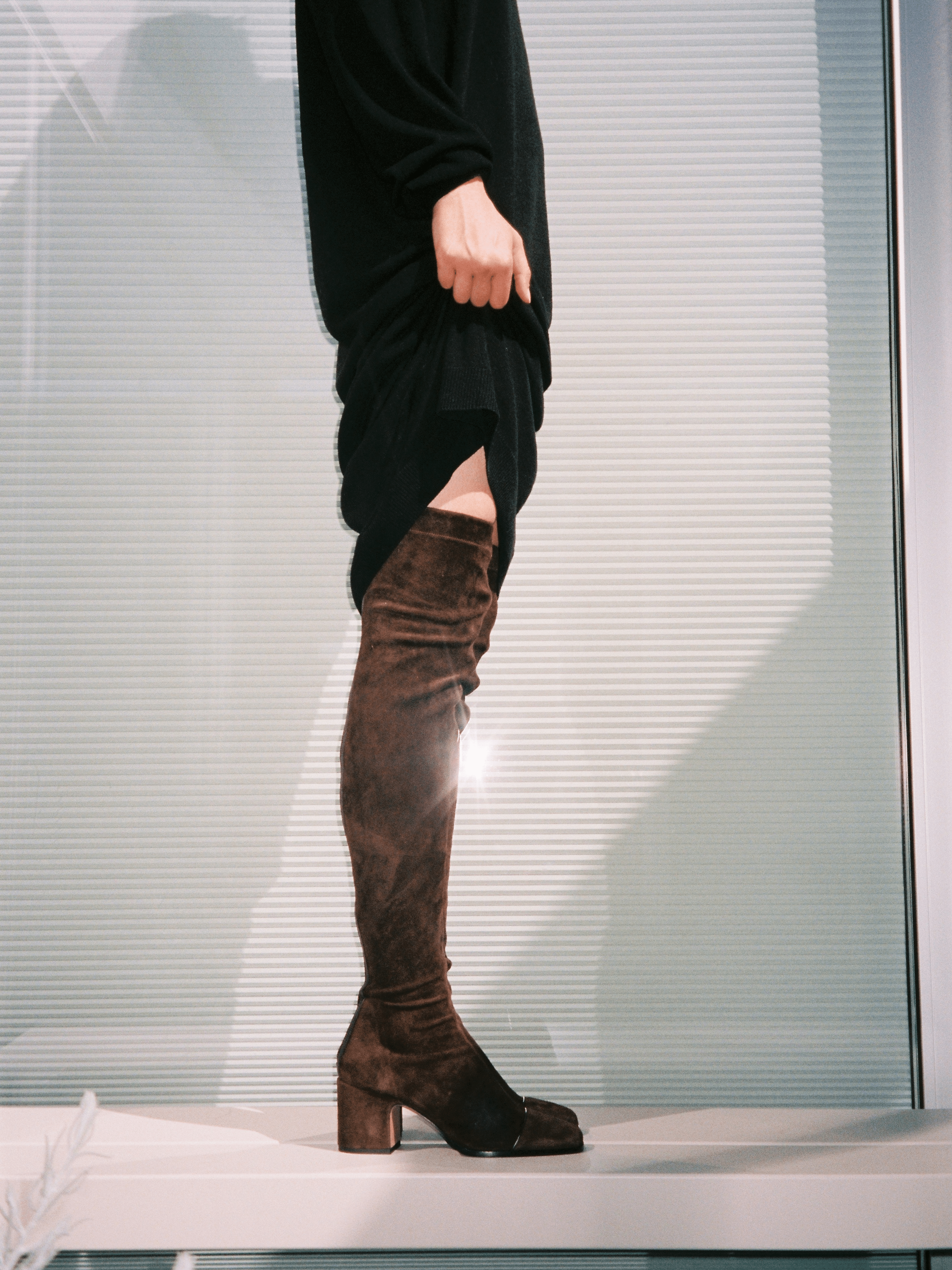 WHISPER - Cuissardes - Camoscio Brun Bottes Nomasei