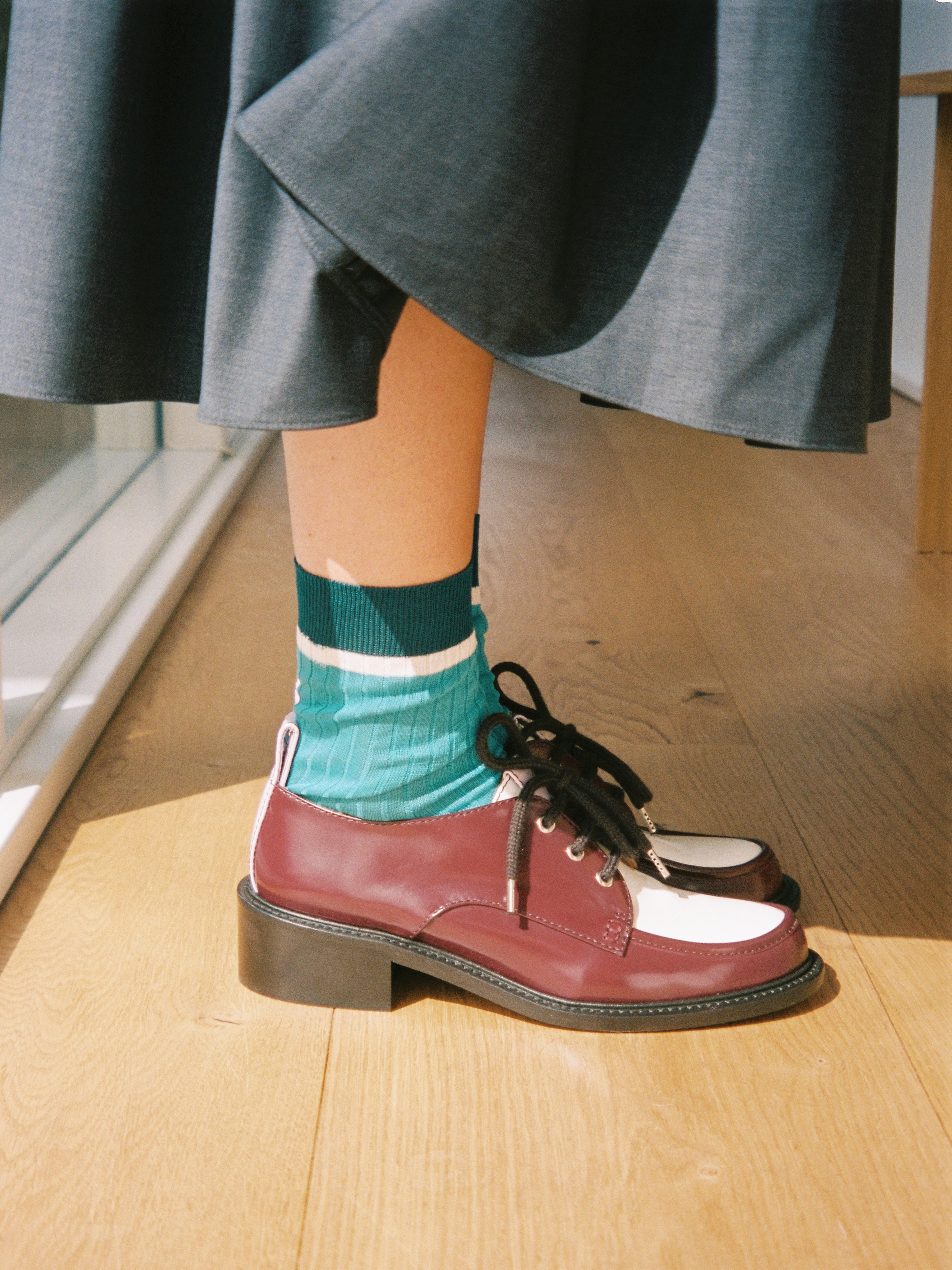 SONICS - Derby - Bicolor Burgundy