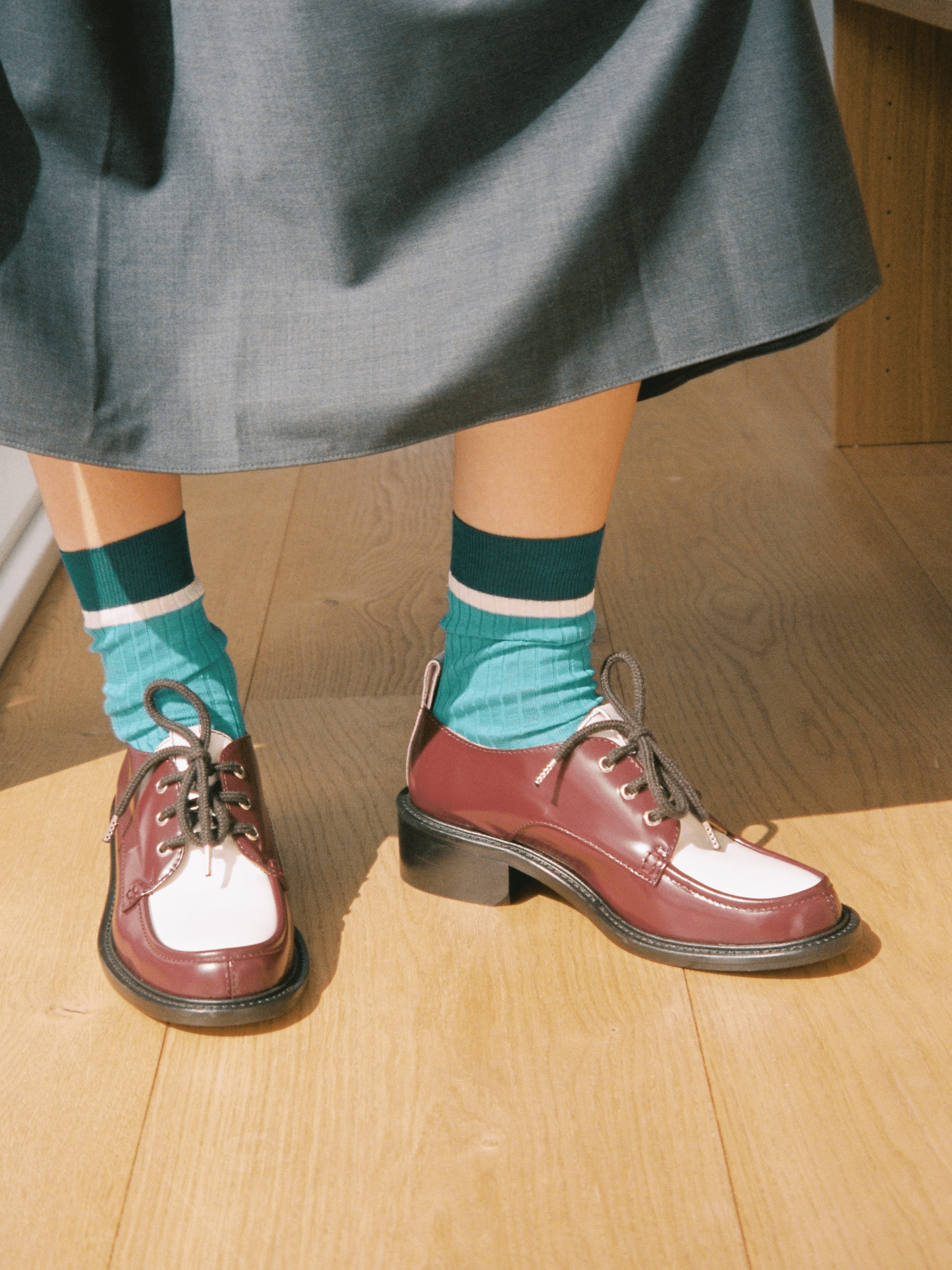 SONICS - Derby - Bicolore Bordeaux Mocassins Nomasei