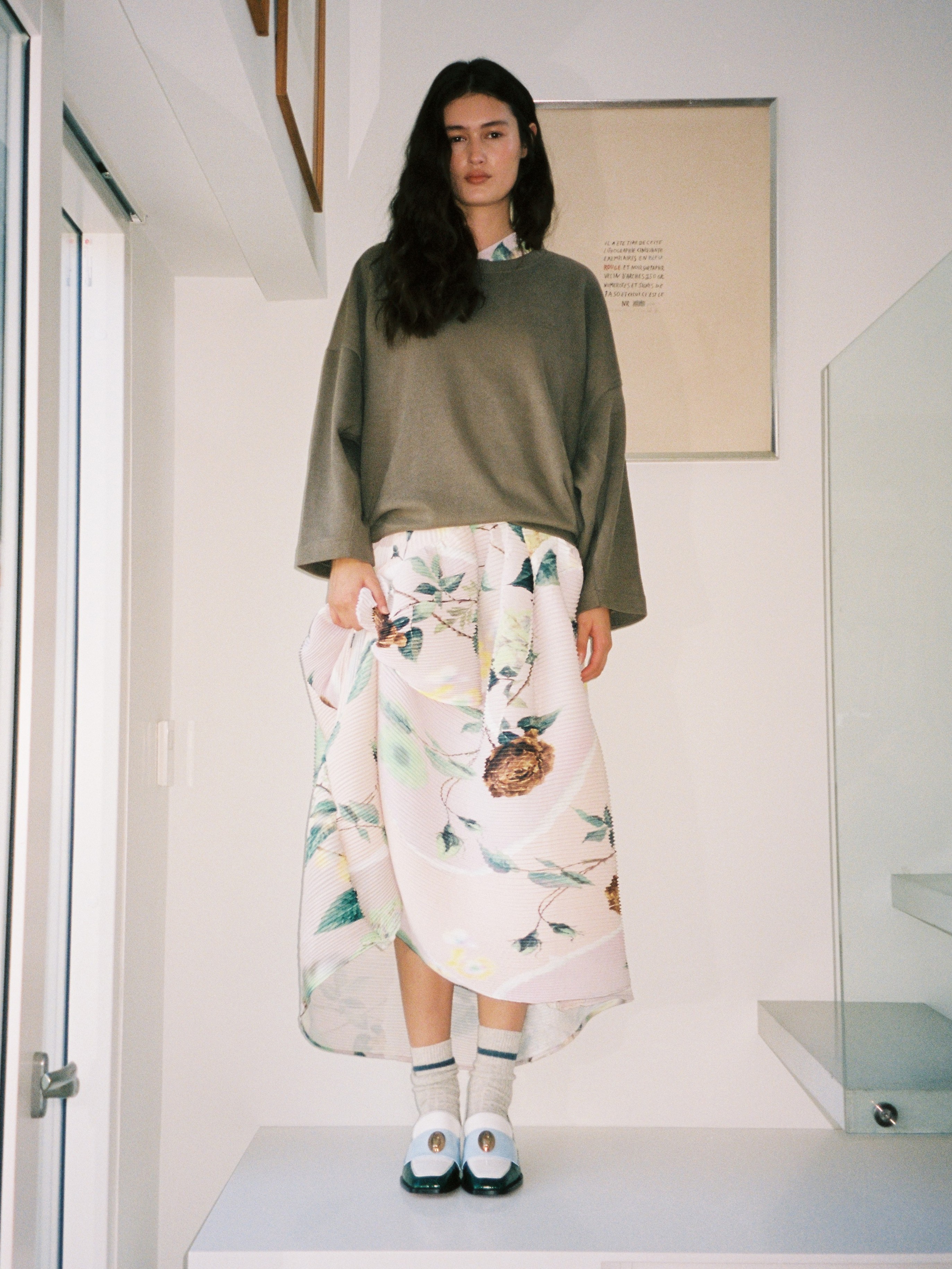 NONO - Loafers - Tricolor Green - Sky Blue