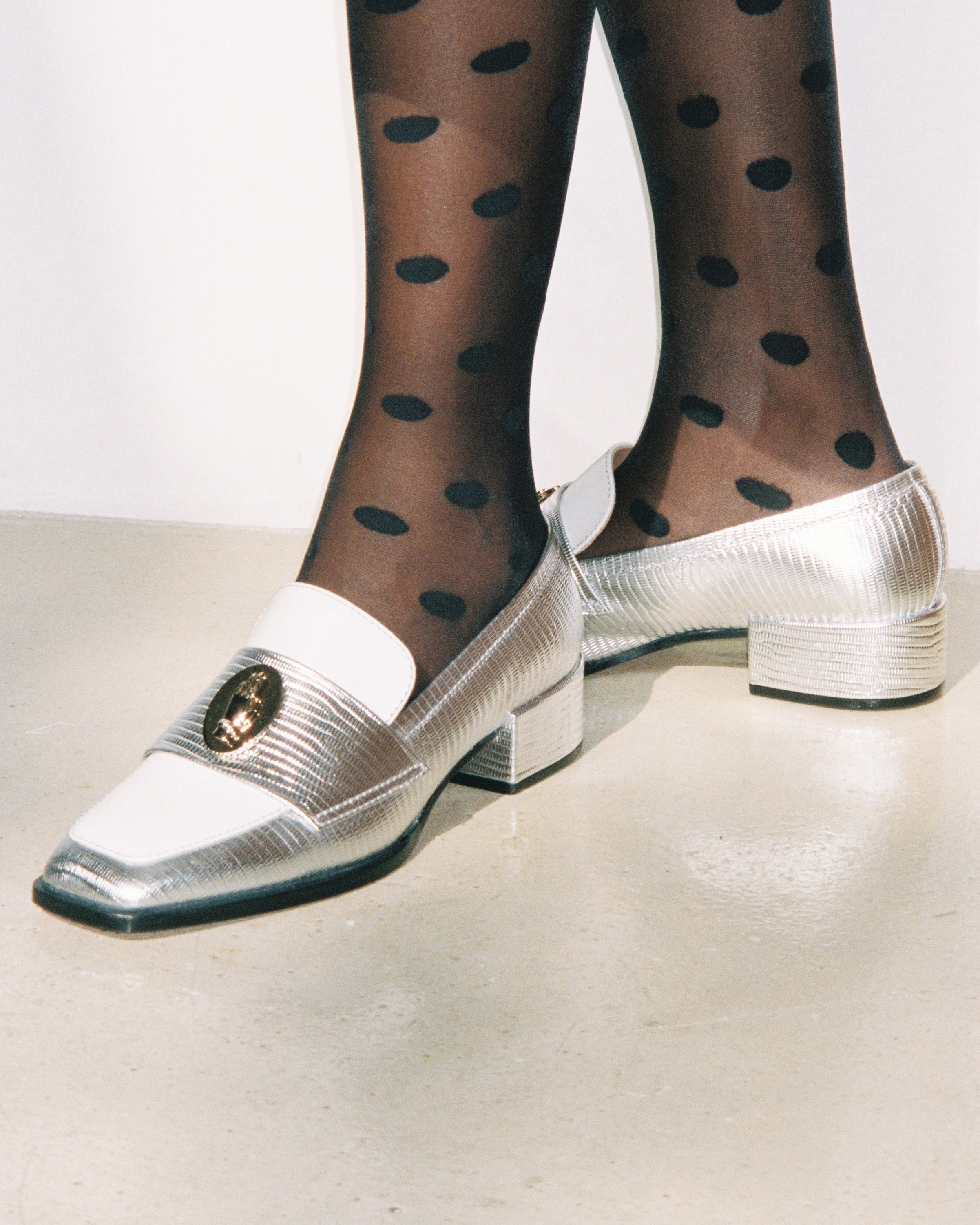 NONO - Loafers - Bicolor Silver