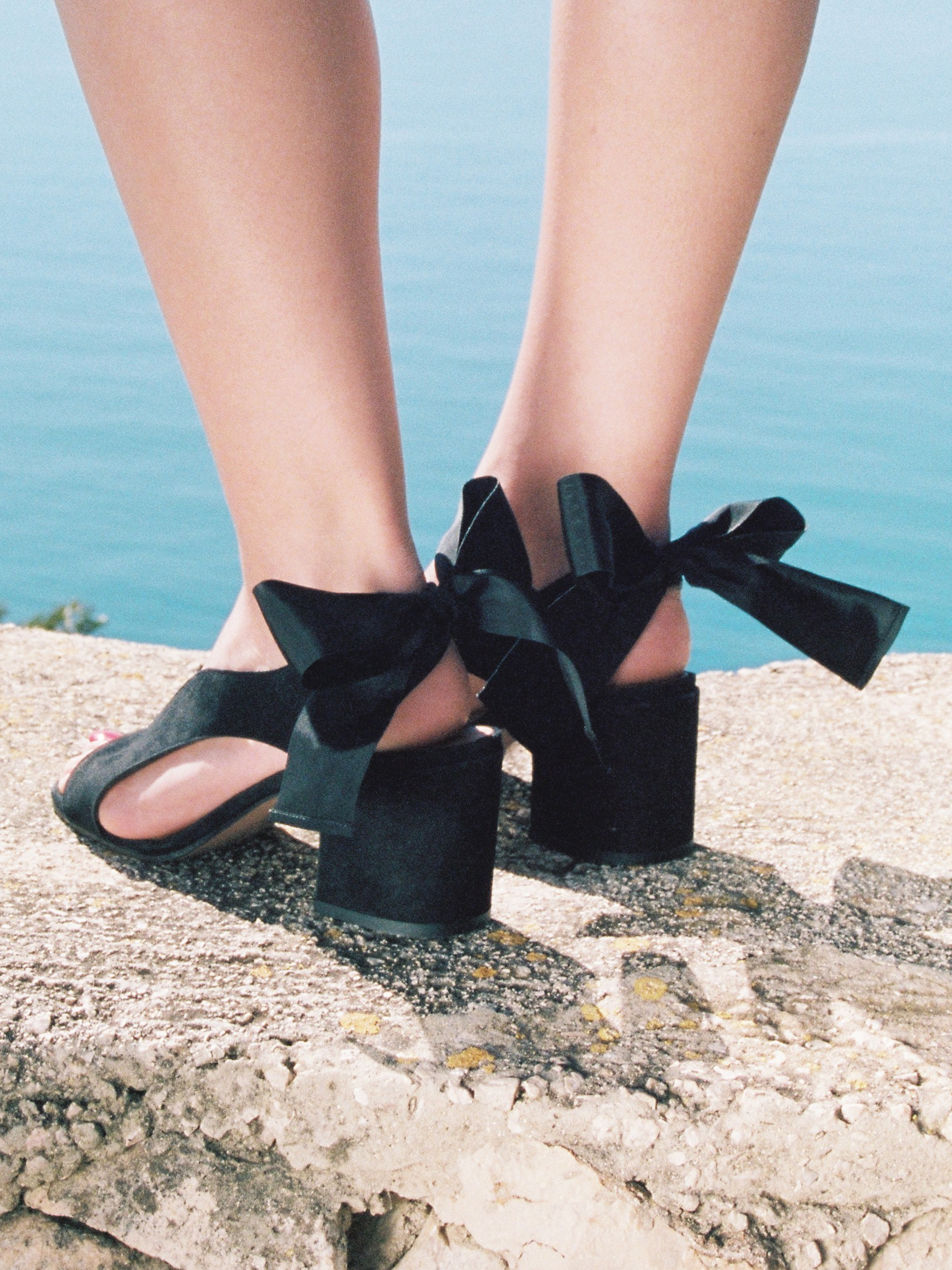 ADORA - Sandales - Velours Noir