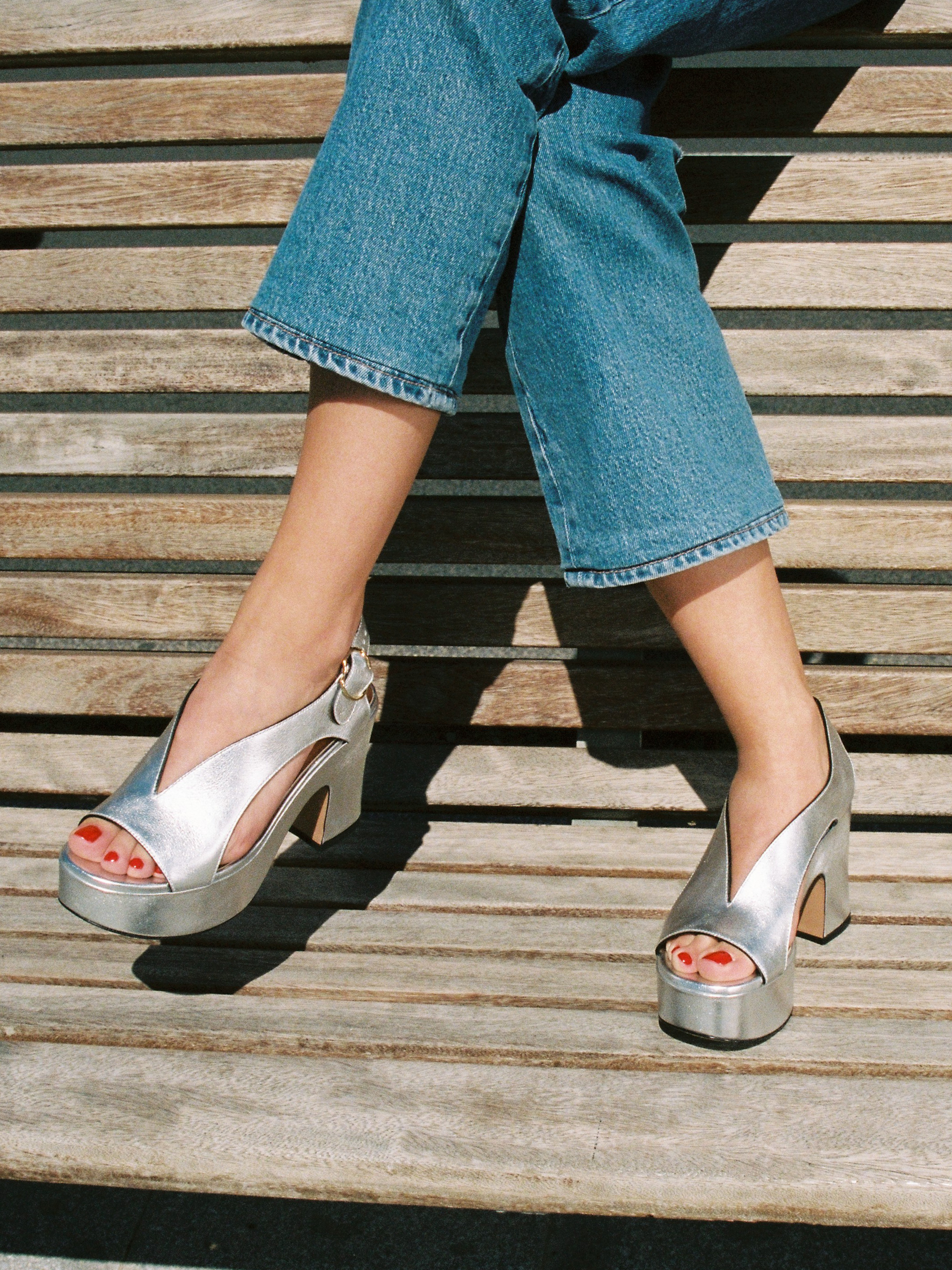 TAXI - Sandals - Silver