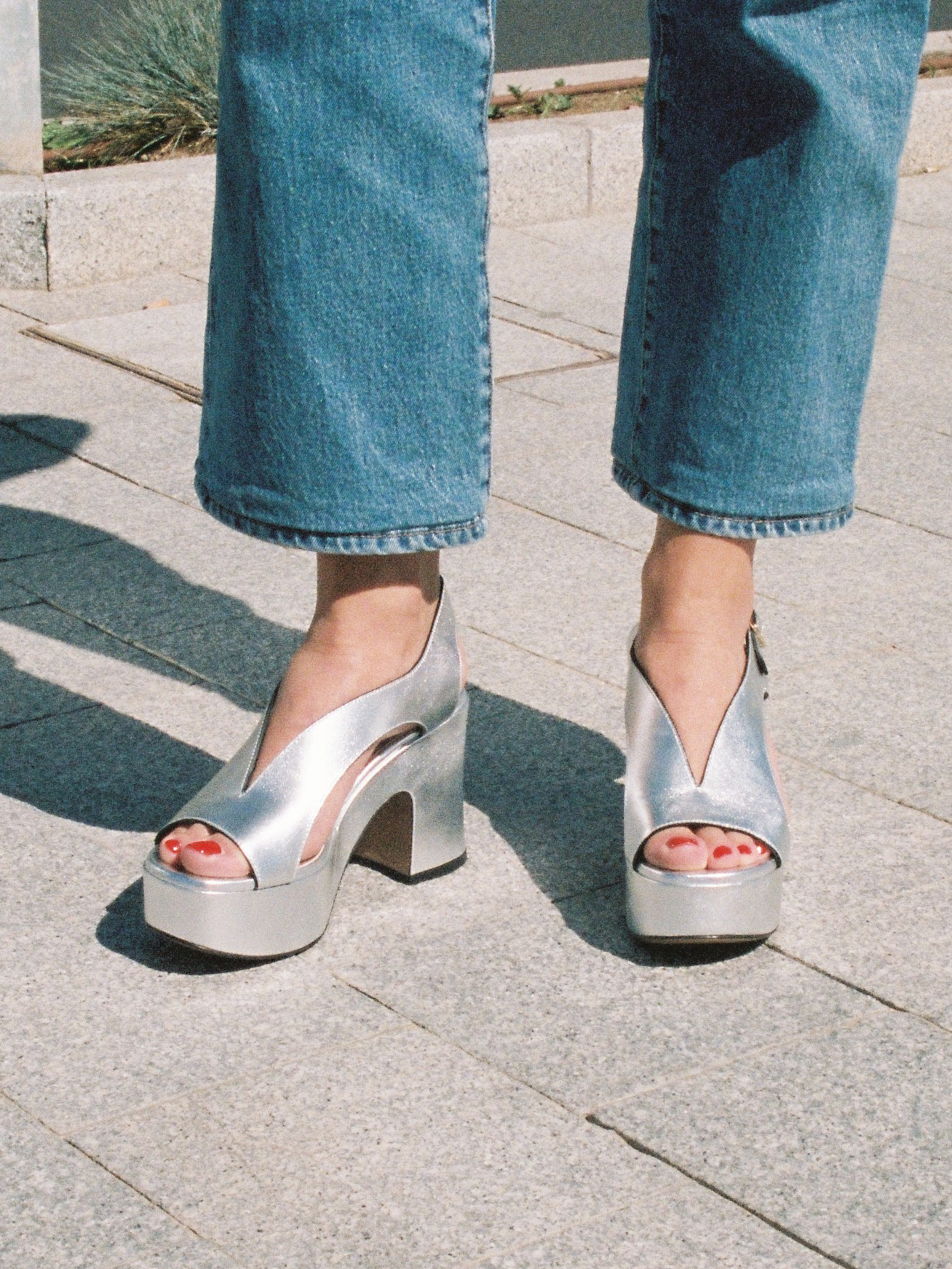 TAXI - Sandals - Silver